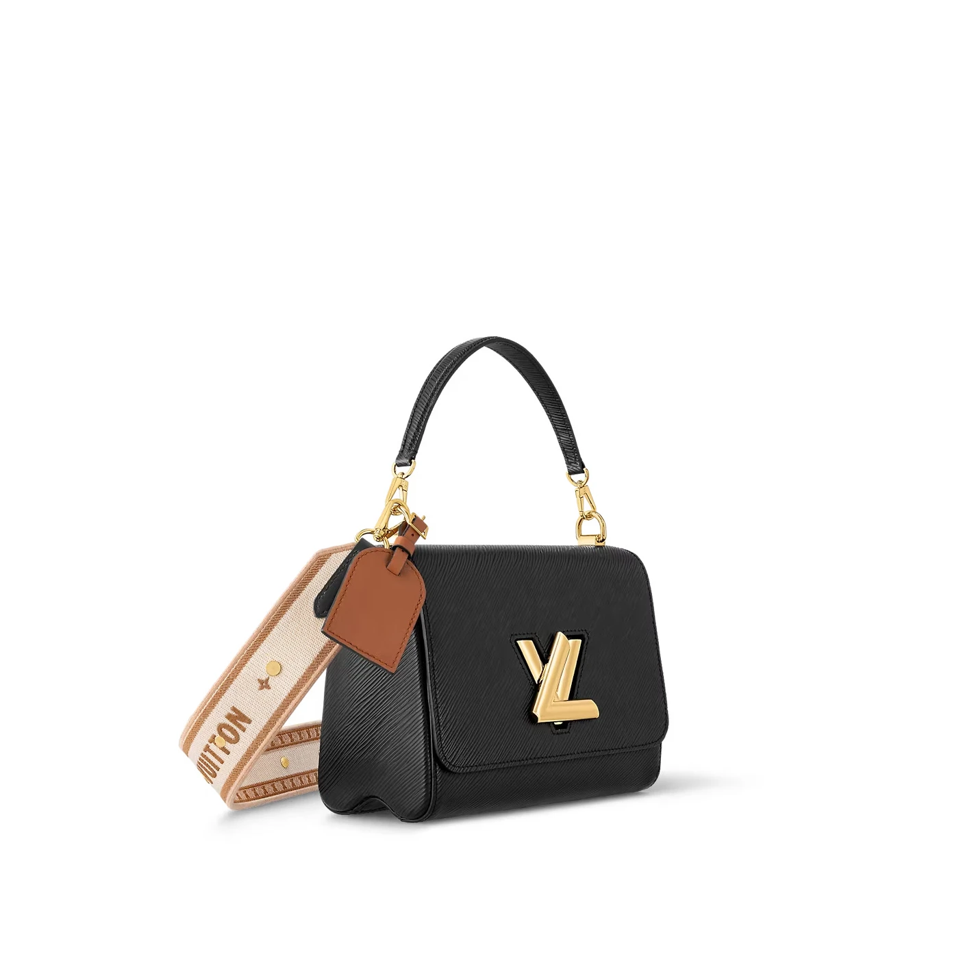 Replica bags Louis Vuitton Black M22782 Twist MM