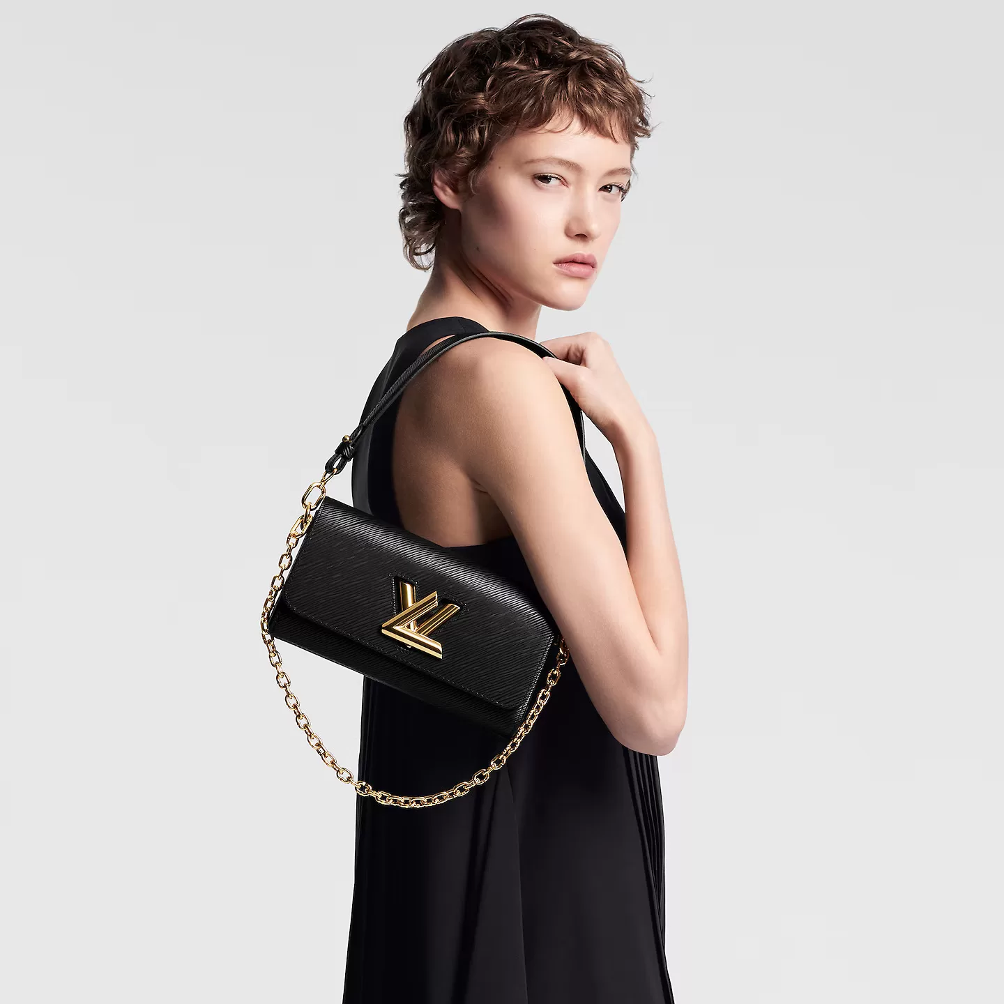 Replica bags lv Louis Vuitton Black M24549 Twist West