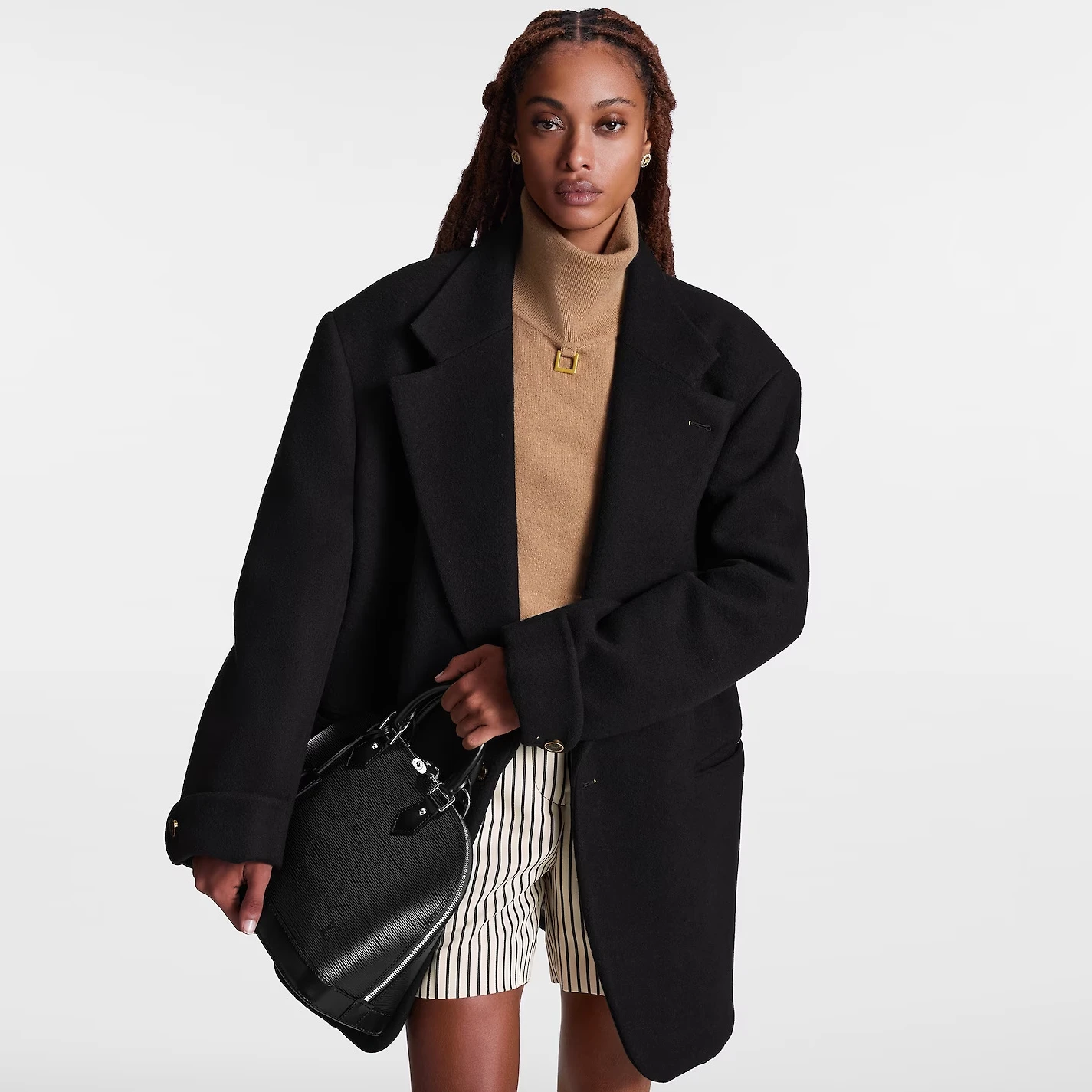 Top lv Louis Vuitton Black M40302 Alma PM