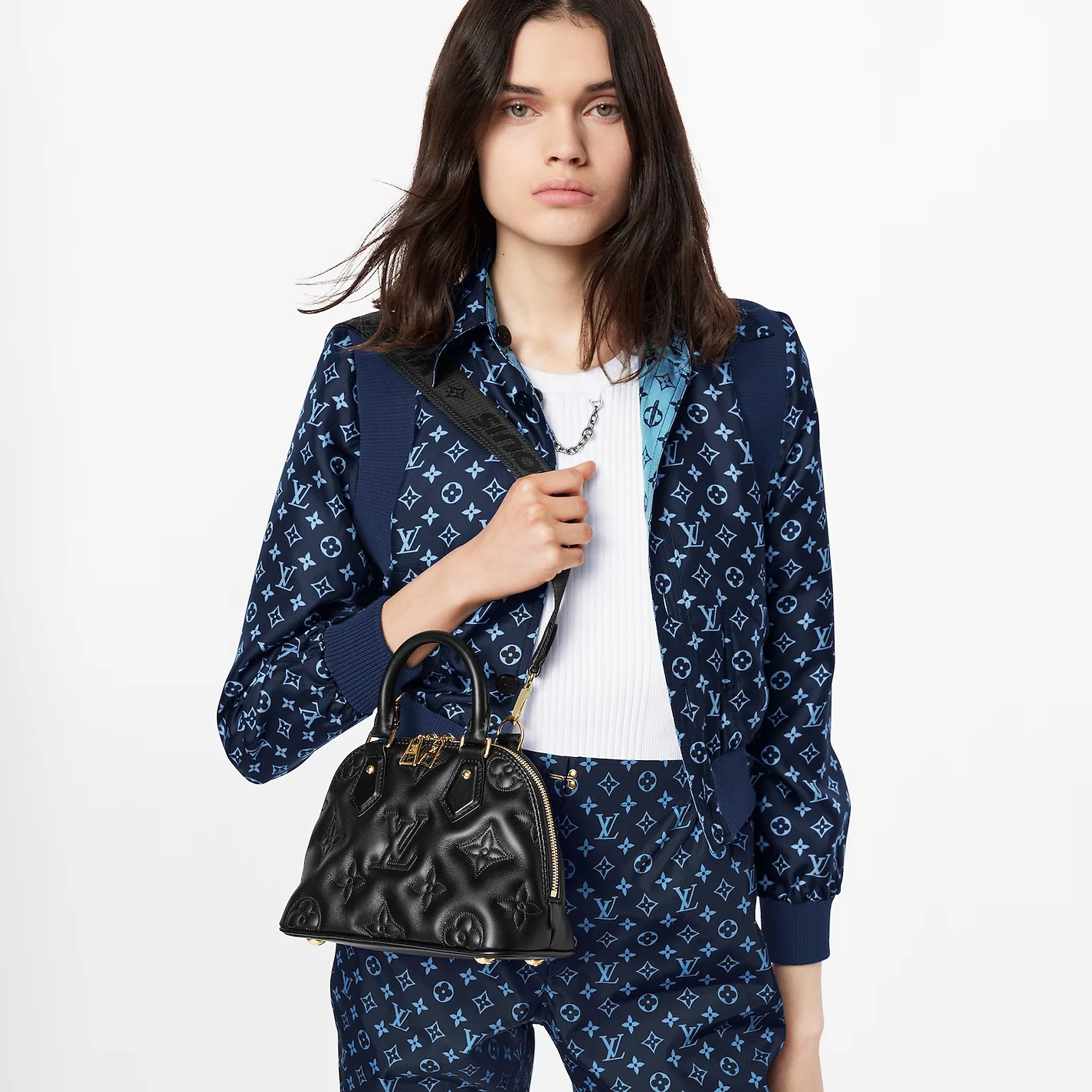 Replica bags lv Louis Vuitton Black M59793 Alma BB