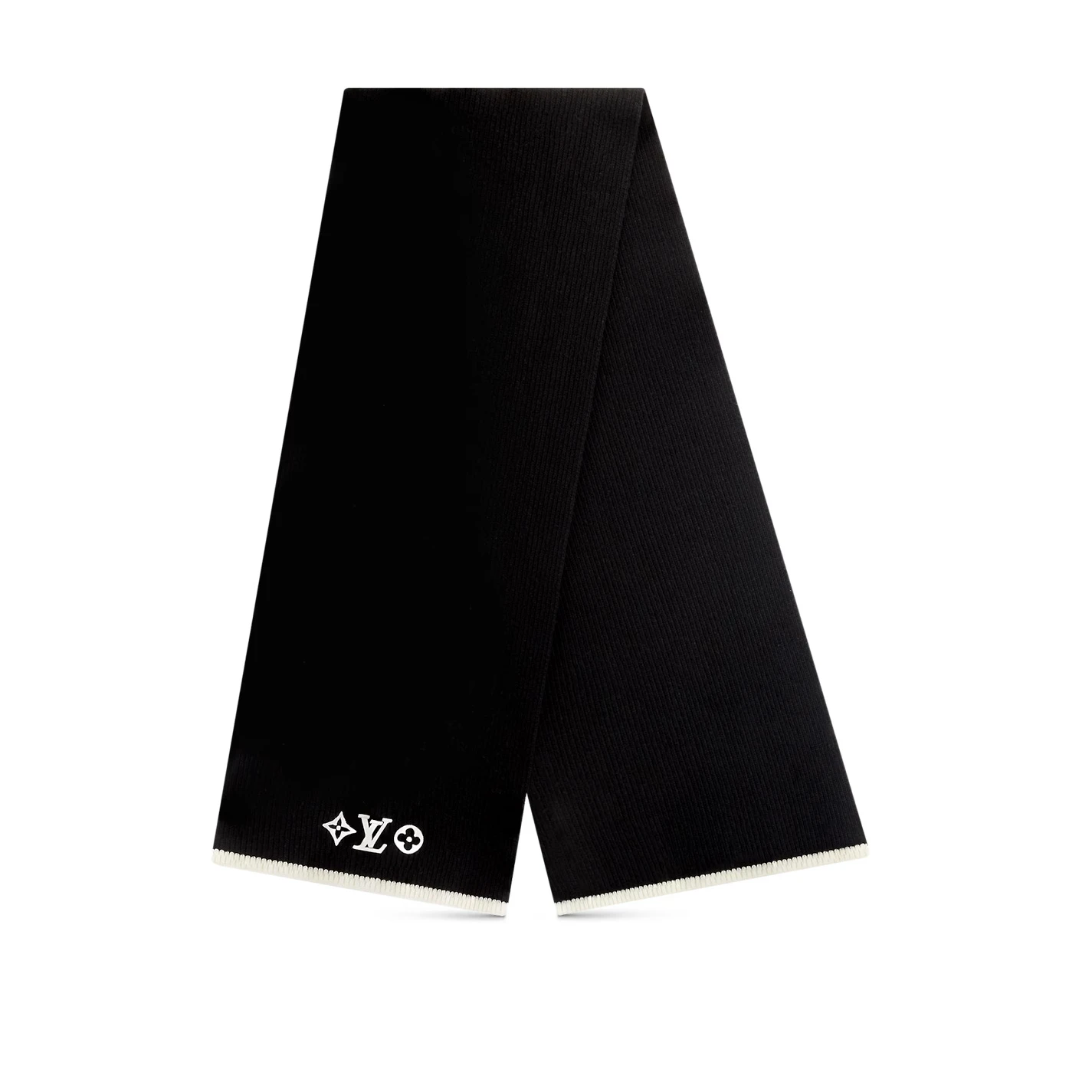 Louis Vuitton Black M77928 LV Headline Scarf