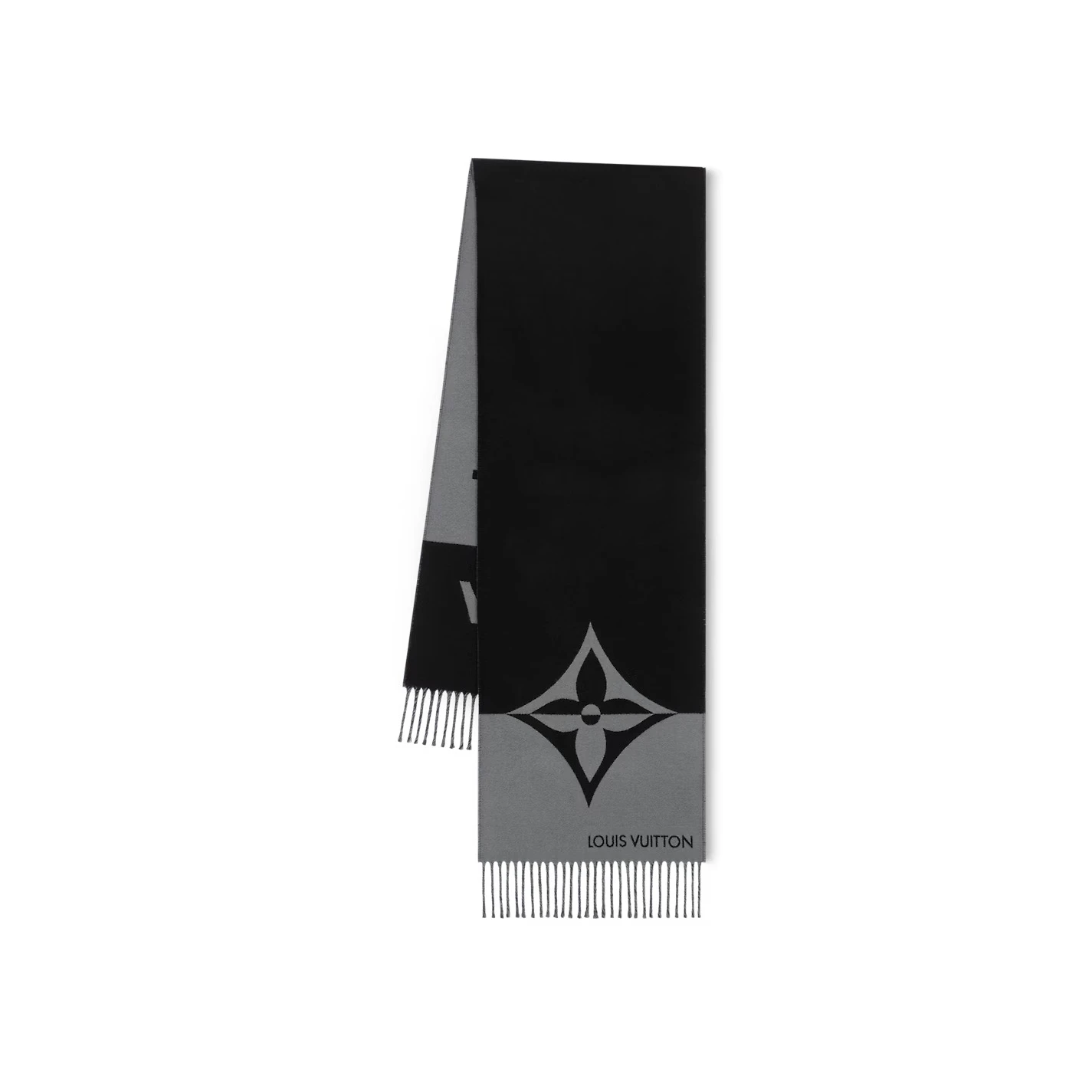 Louis Vuitton Black M79097 Graphic Dual Scarf