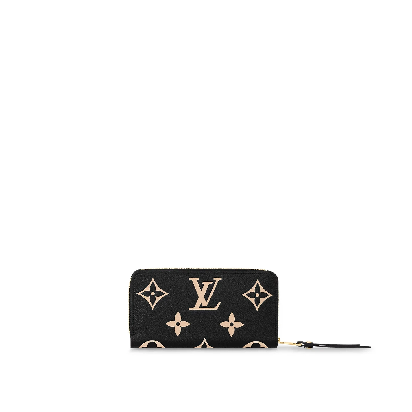 Replica bags lv Louis Vuitton Black Beige M80481 Zippy Wallet