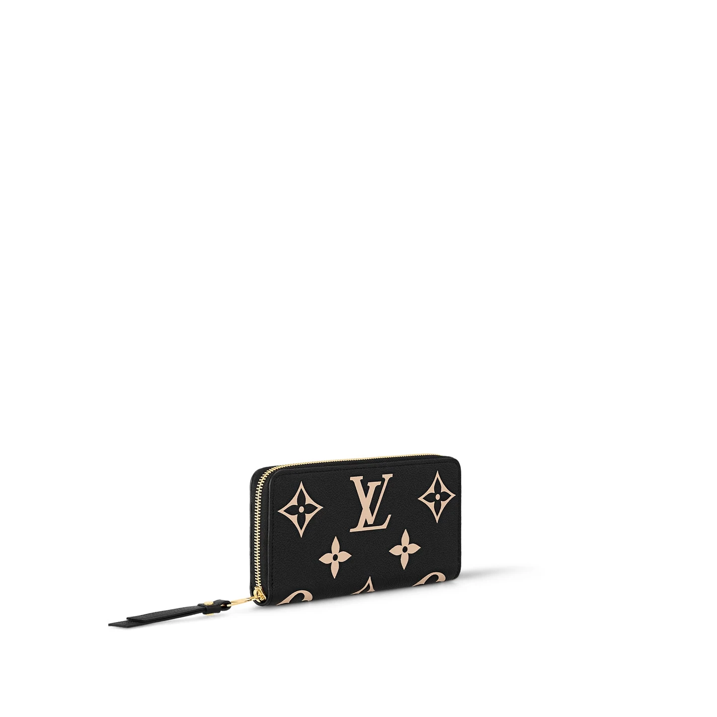 Replica bags lv Louis Vuitton Black Beige M80481 Zippy Wallet