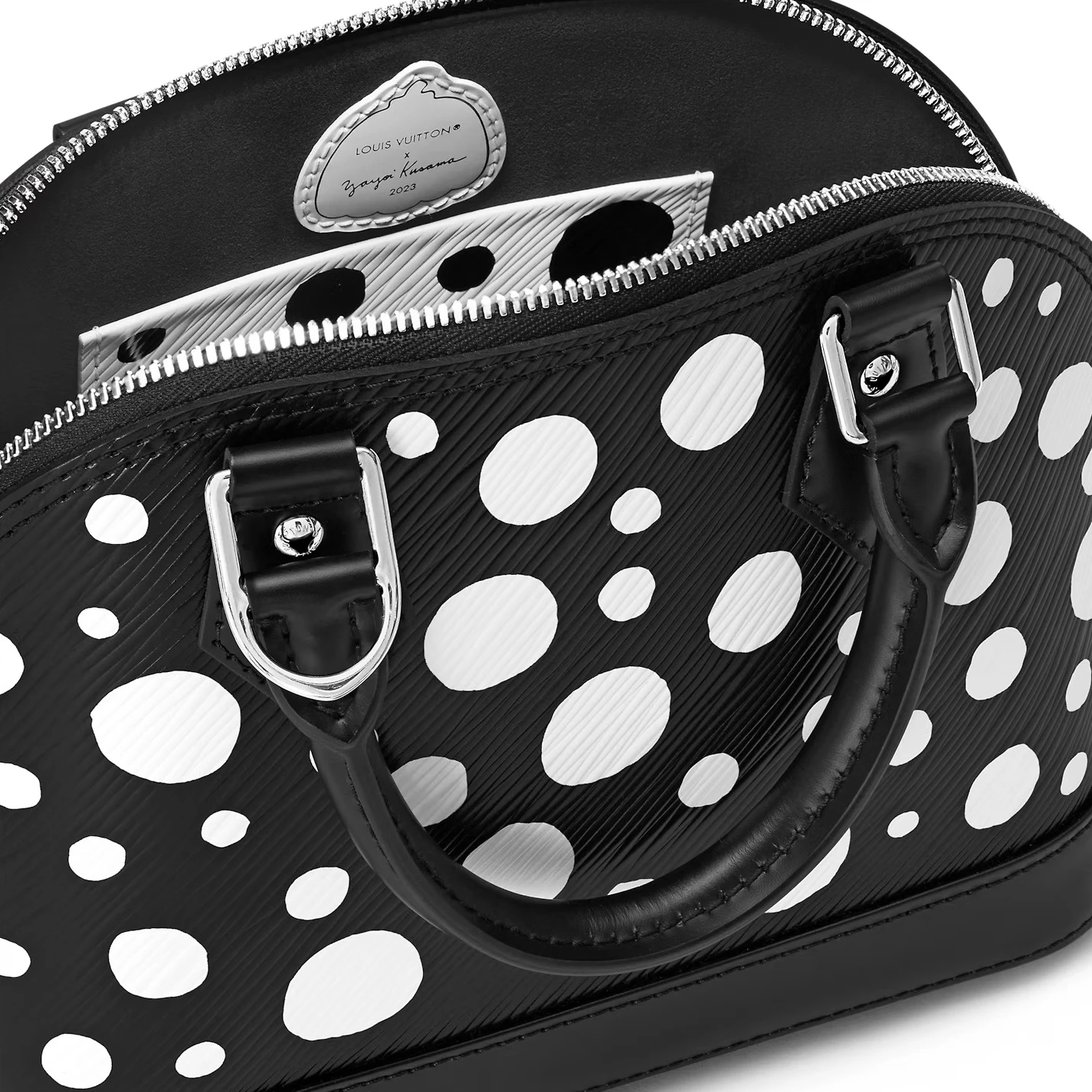 Replica bags Louis Vuitton Black White M21699 LV x YK Alma BB