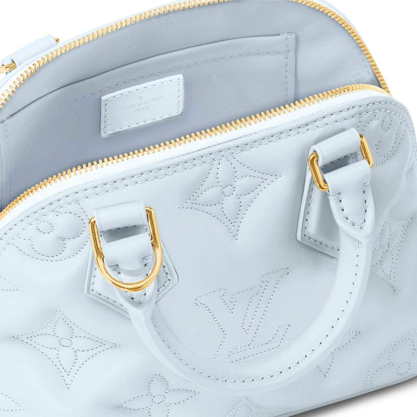 Replica bags Louis Vuitton Bleu Glacier Blue M59822 Alma BB