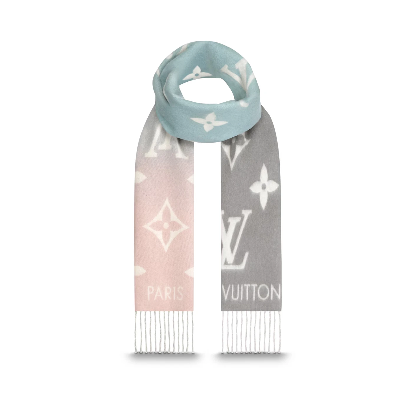 Louis vuitton locations Louis Vuitton Bleu Rose M70868 Reykjavik Gradient Scarf