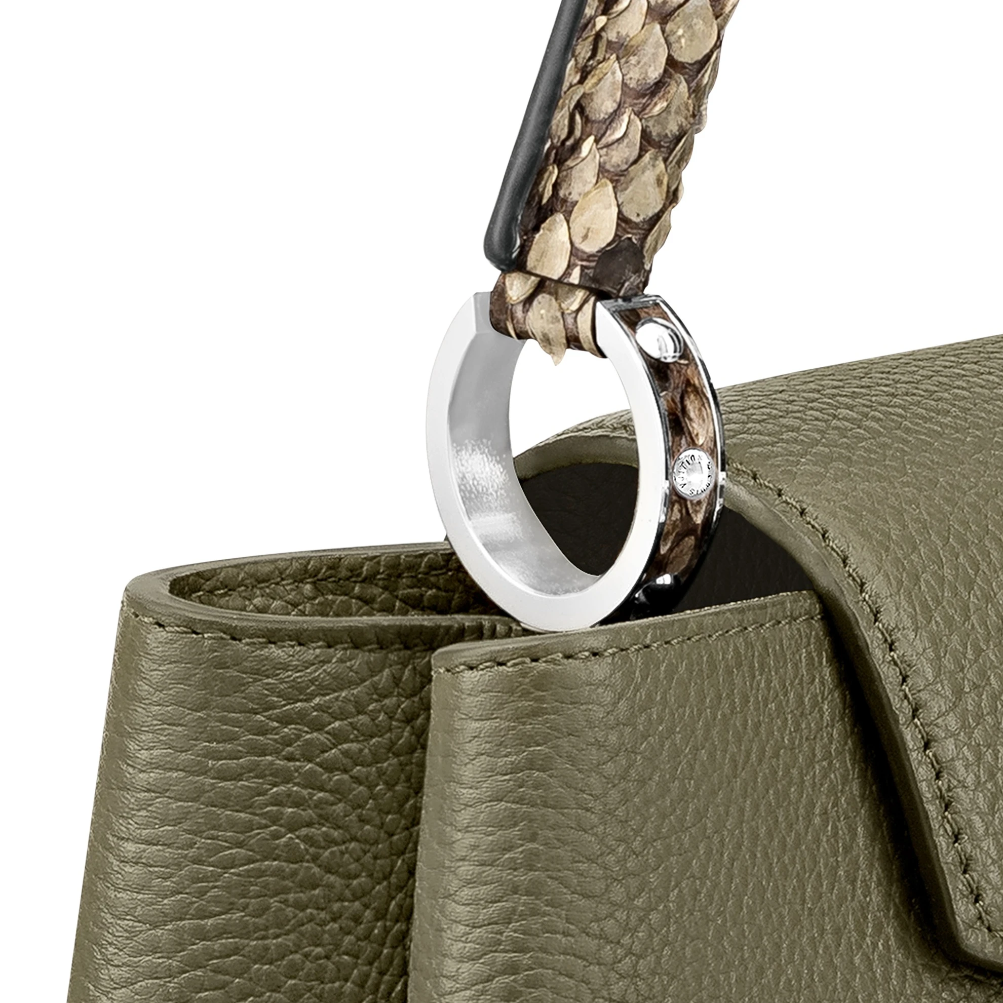 Lv belts replica Louis Vuitton Capucines MM Green N93799