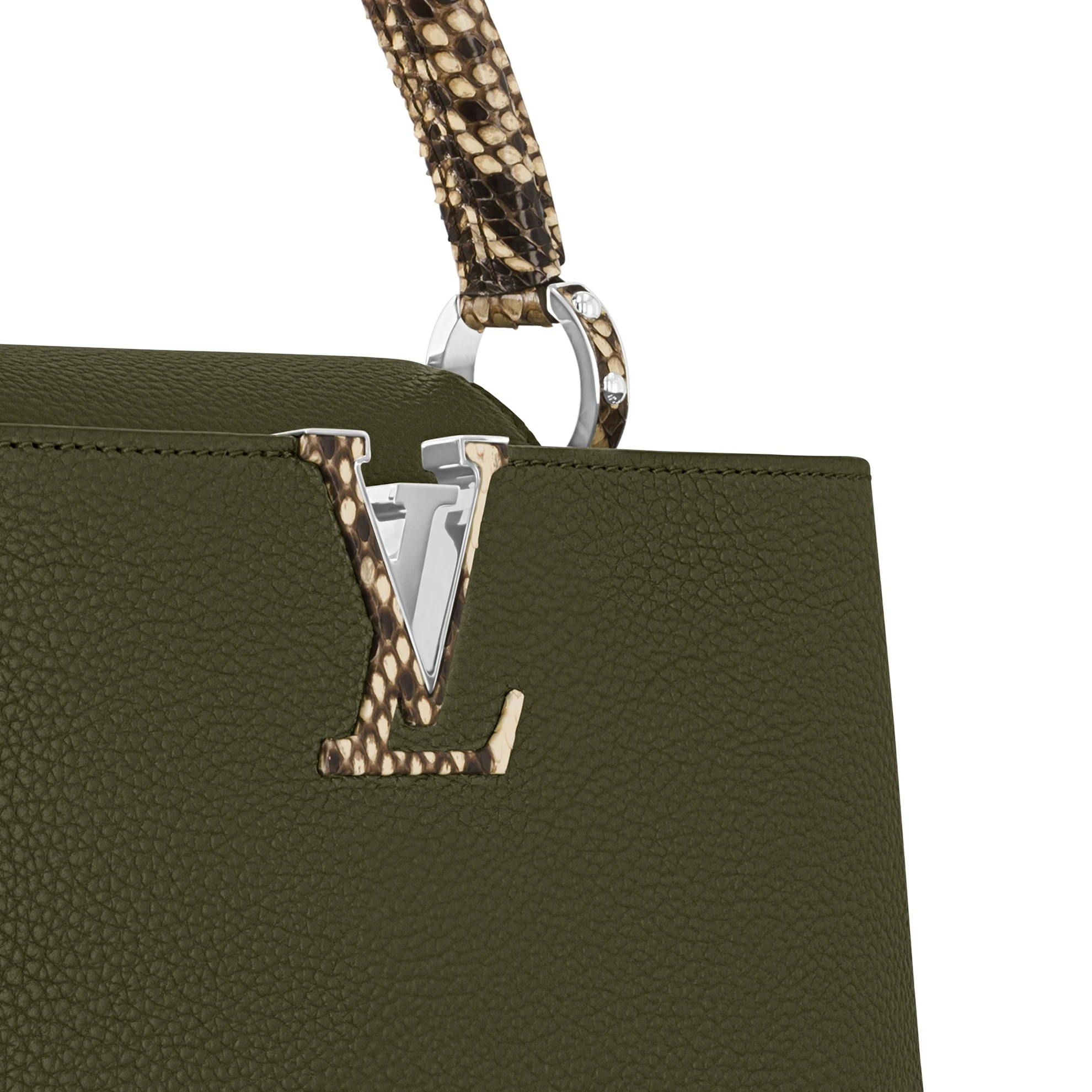 Lv belts replica Louis Vuitton Capucines MM Green N93799