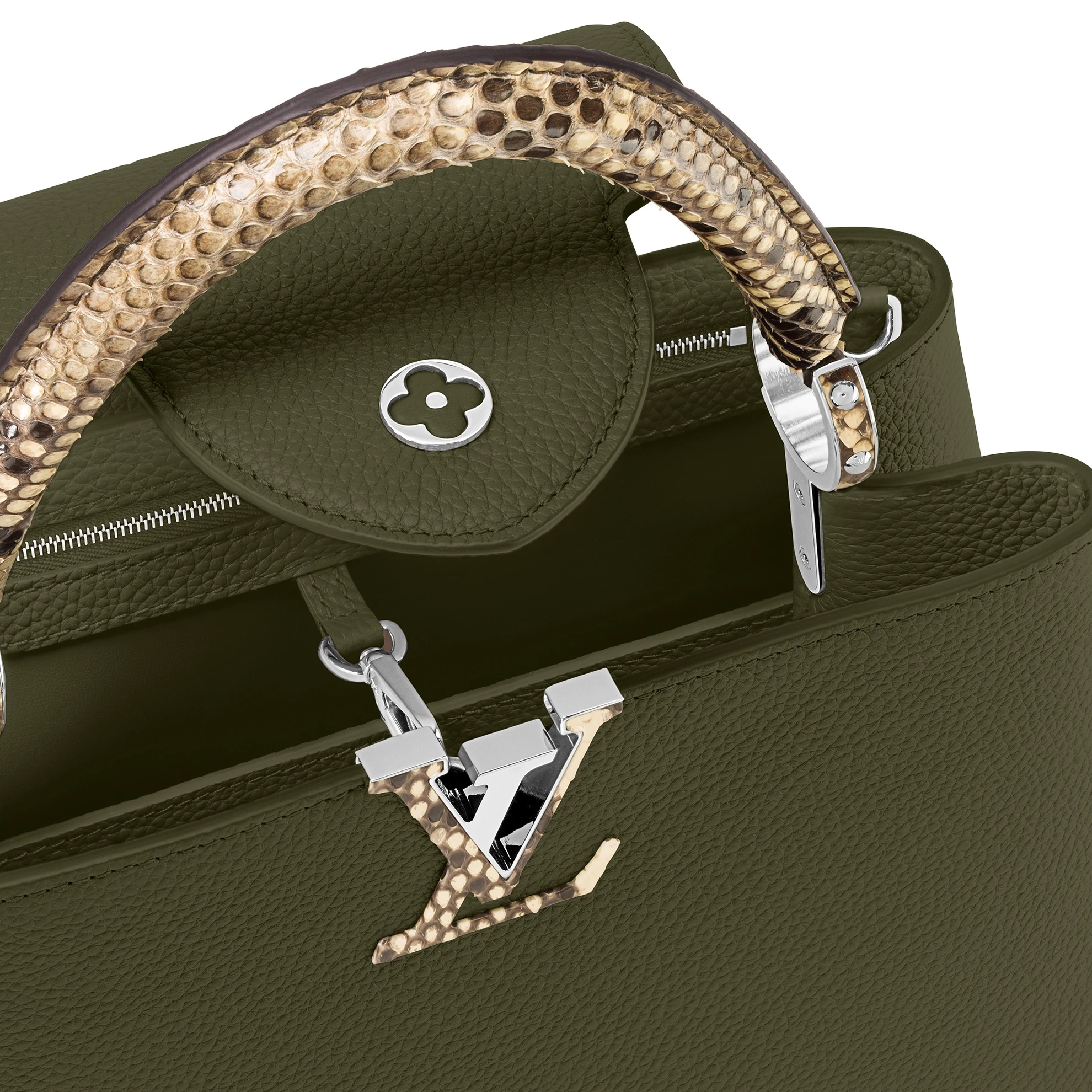 Lv belts replica Louis Vuitton Capucines MM Green N93799