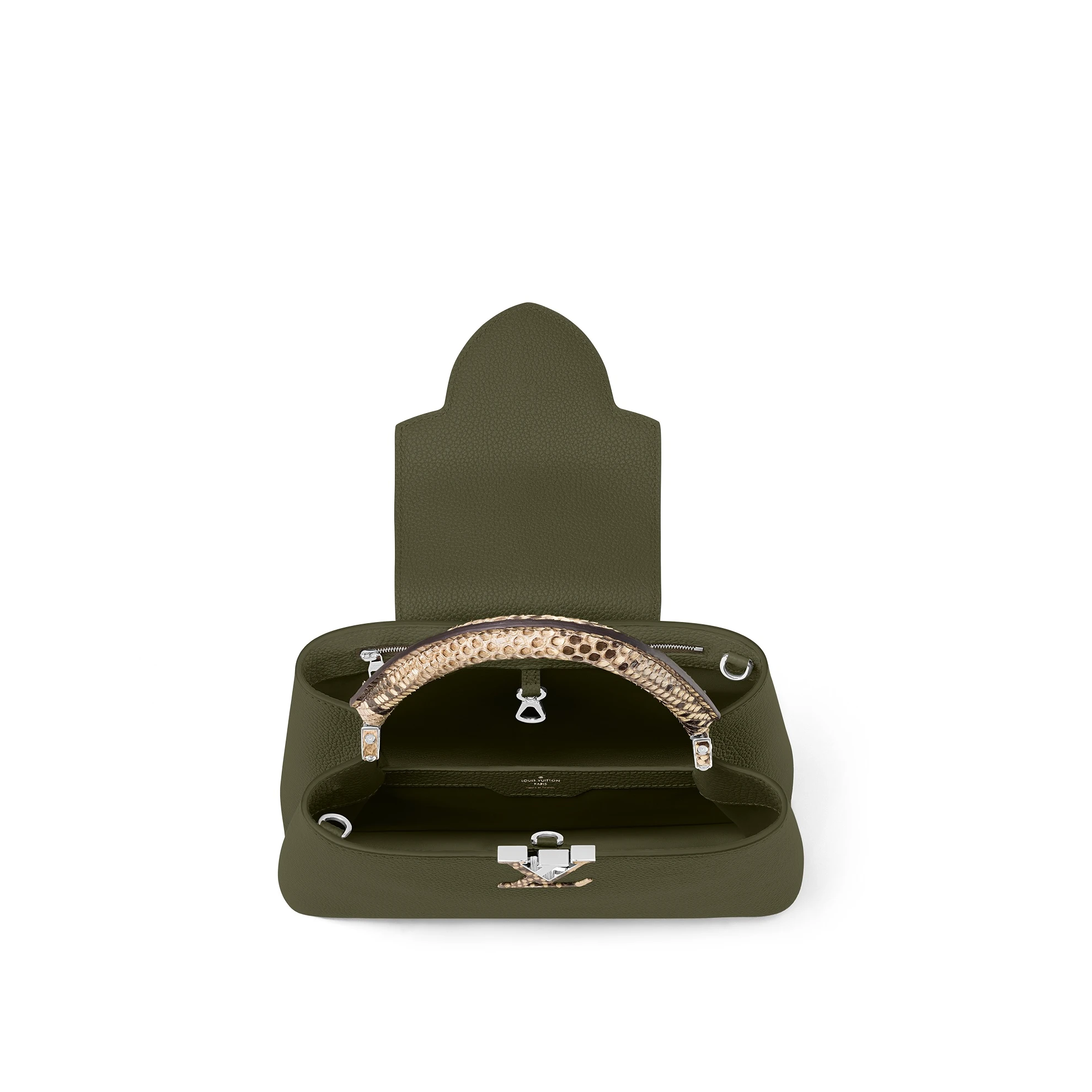 Lv belts replica Louis Vuitton Capucines MM Green N93799