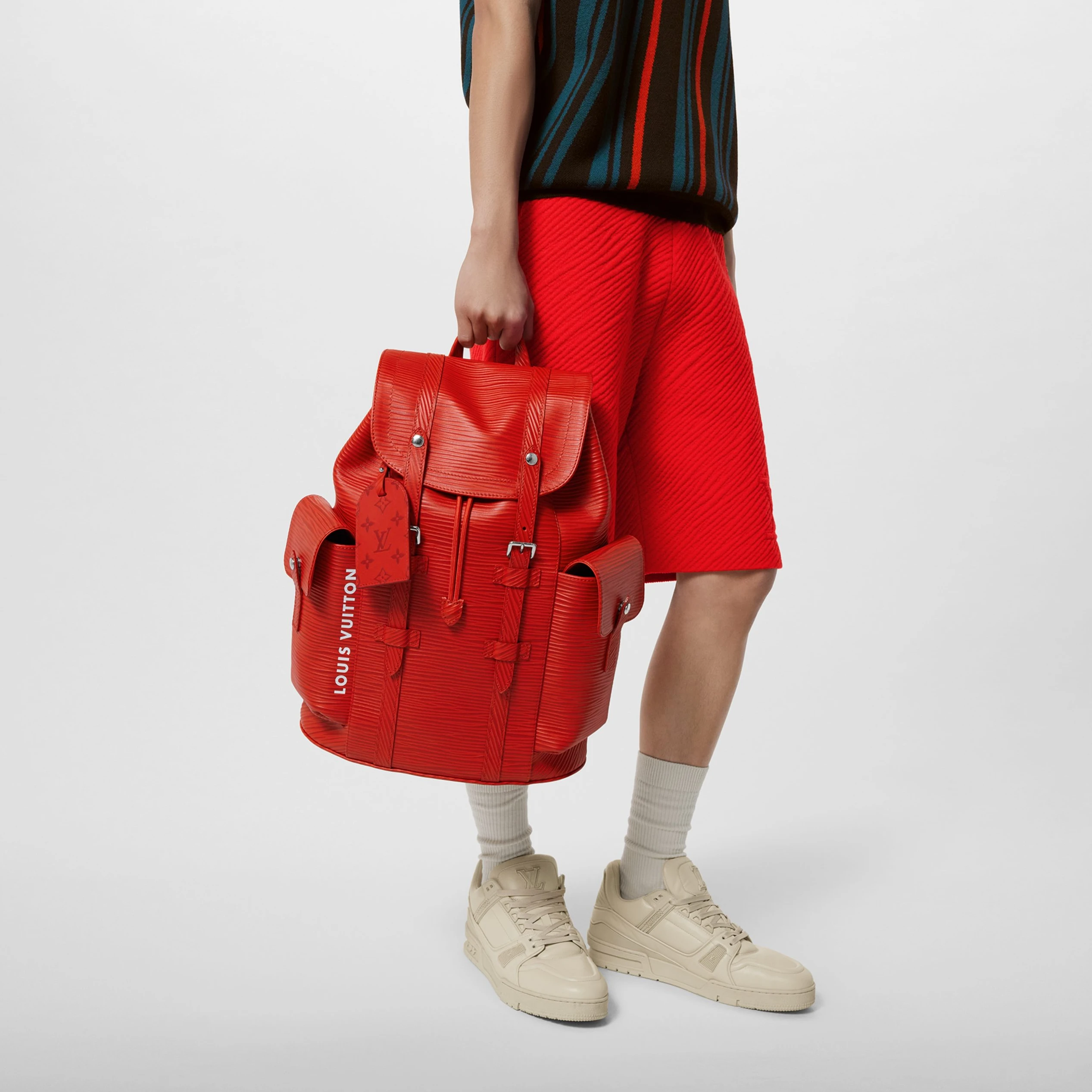 Replica bags Louis Vuitton Christopher MM M23764 Vermillion Red