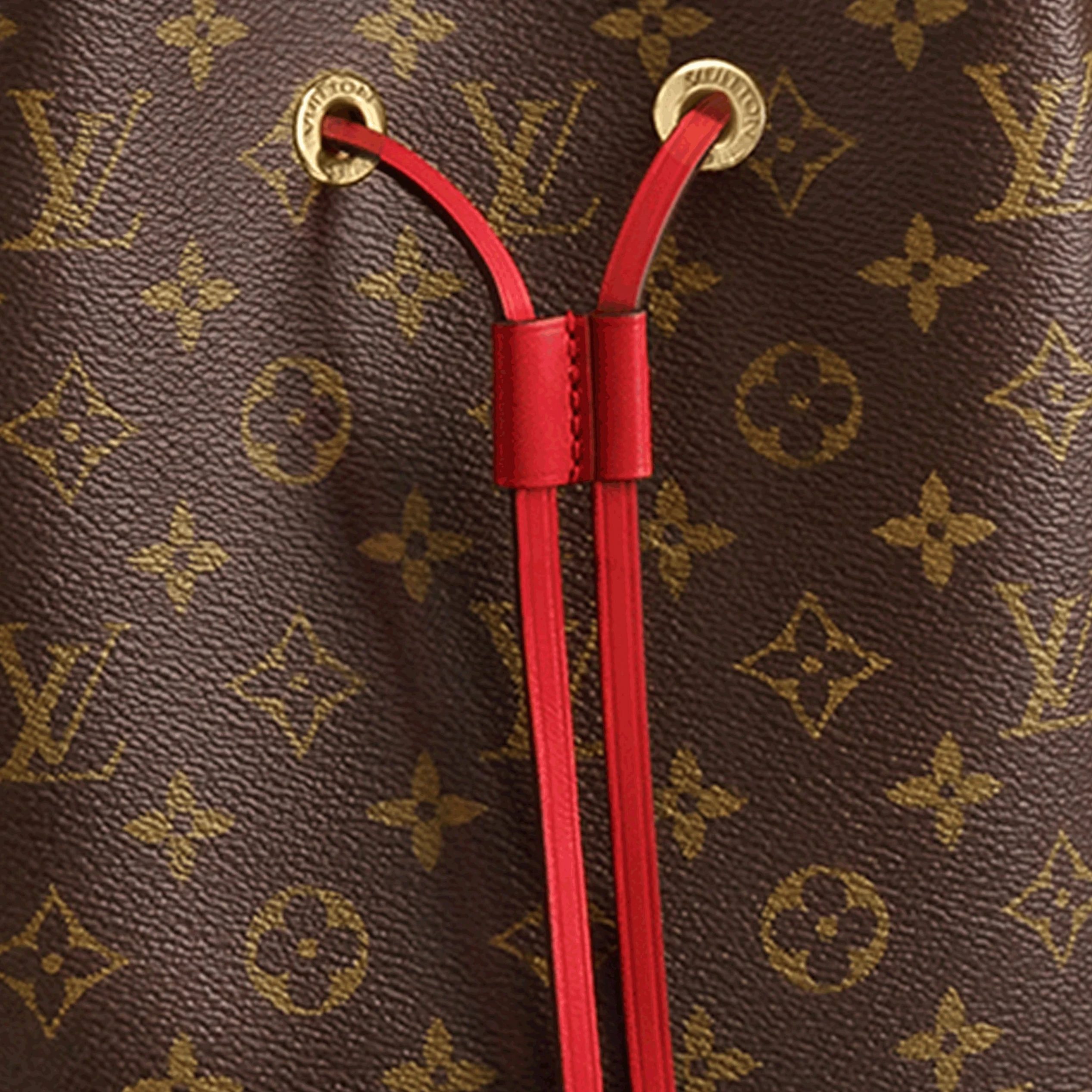 Replica bags lv Louis Vuitton Coquelicot Red Néonoé M44021