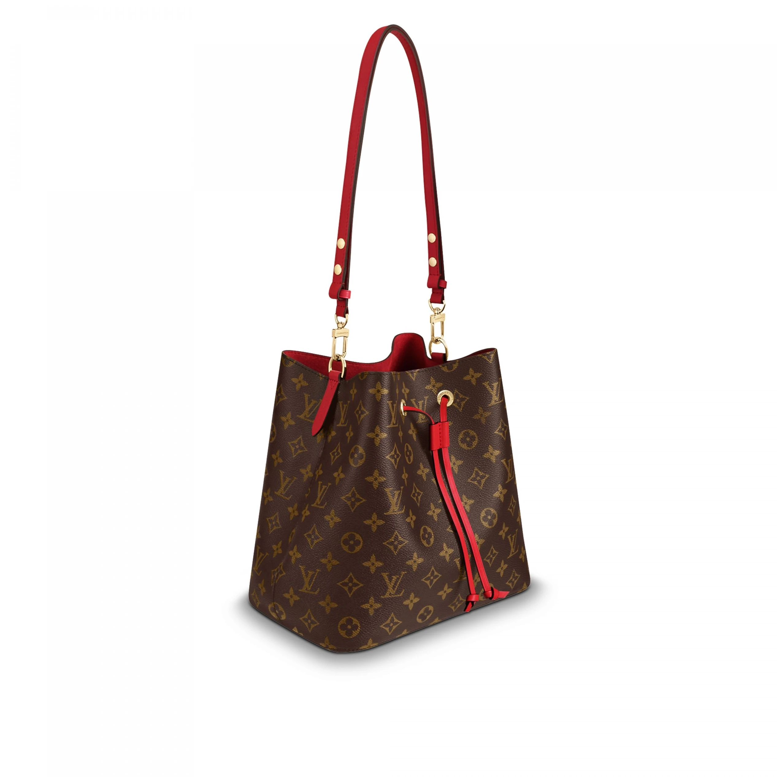 Replica bags lv Louis Vuitton Coquelicot Red Néonoé M44021