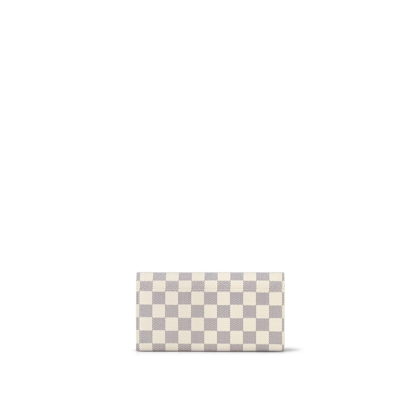 Top lv Louis Vuitton Damier Azur Canvas N63208 Sarah Wallet