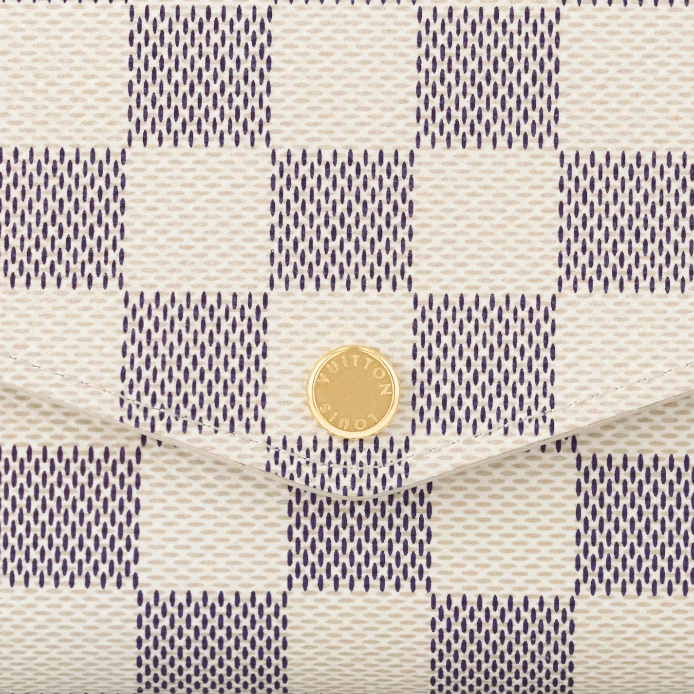 Top lv Louis Vuitton Damier Azur Canvas N63208 Sarah Wallet