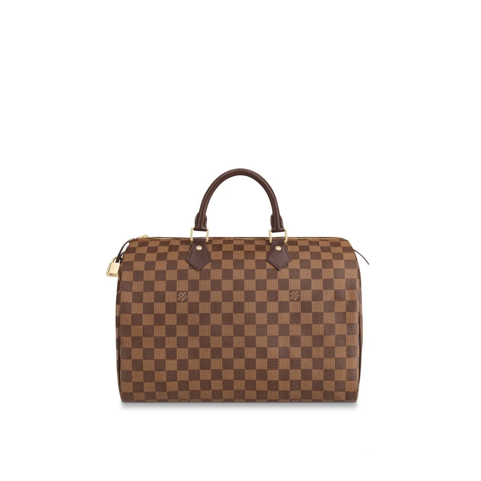 Top lv Louis Vuitton Damier Ebene Canvas Speedy 35 N41363