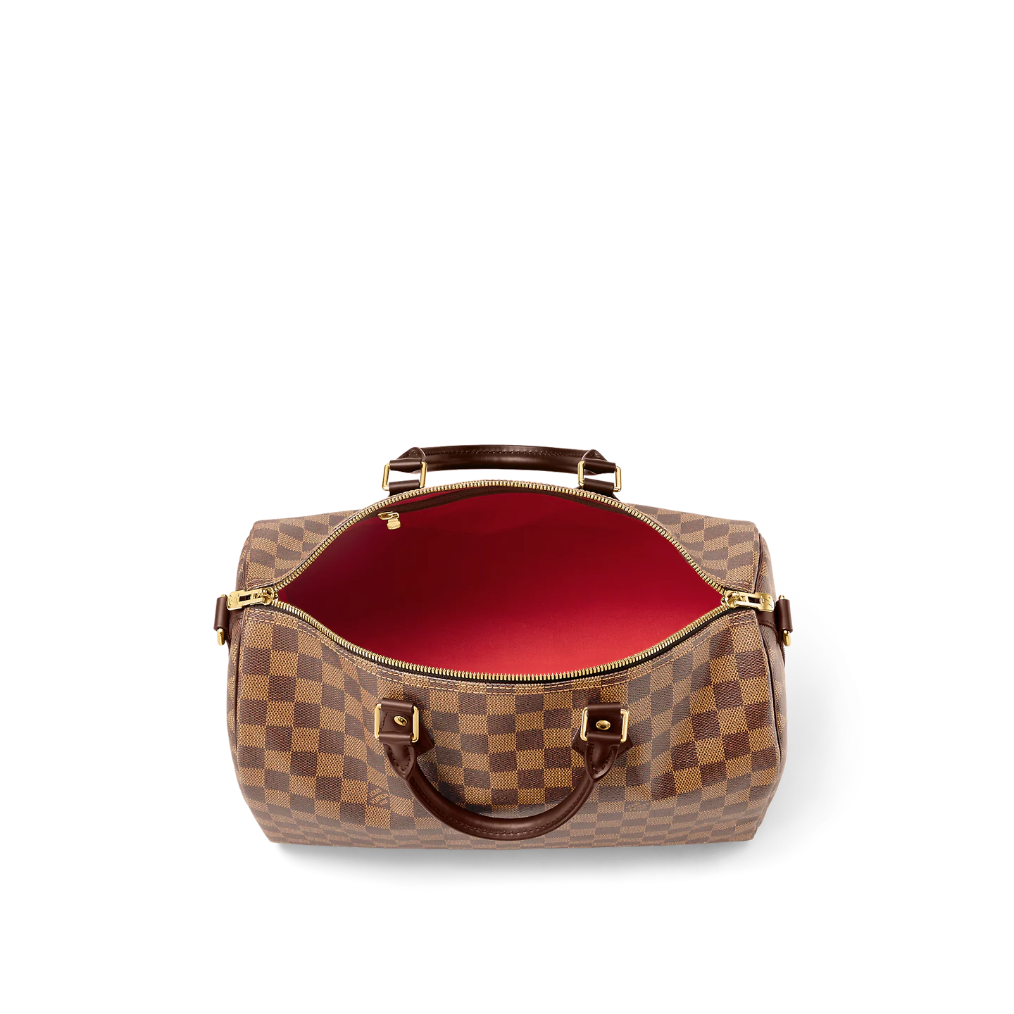 Top lv Louis Vuitton Damier Ebene Canvas Speedy Bandouliere 35 N41366