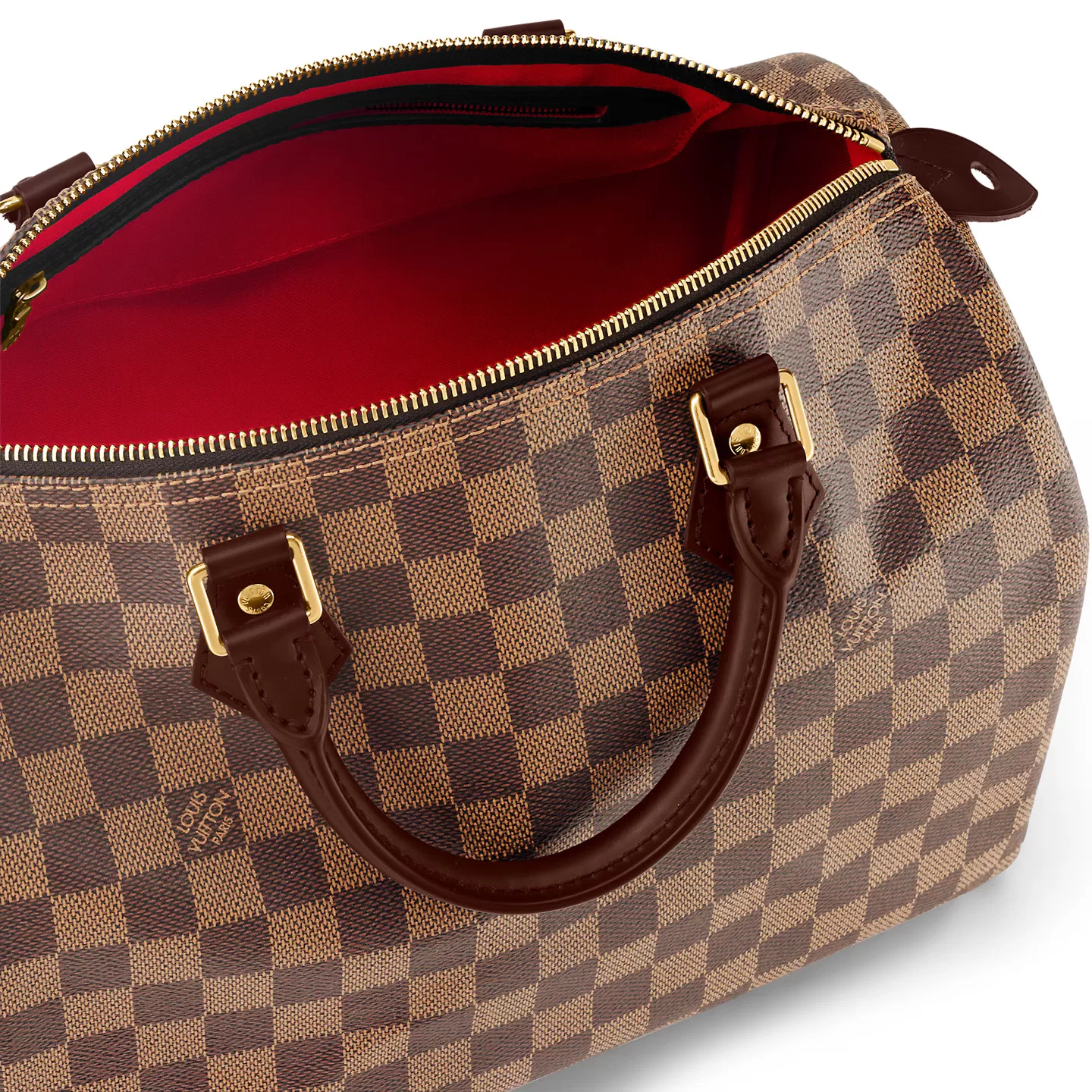 Top lv Louis Vuitton Damier Ebene Canvas Speedy Bandouliere 35 N41366