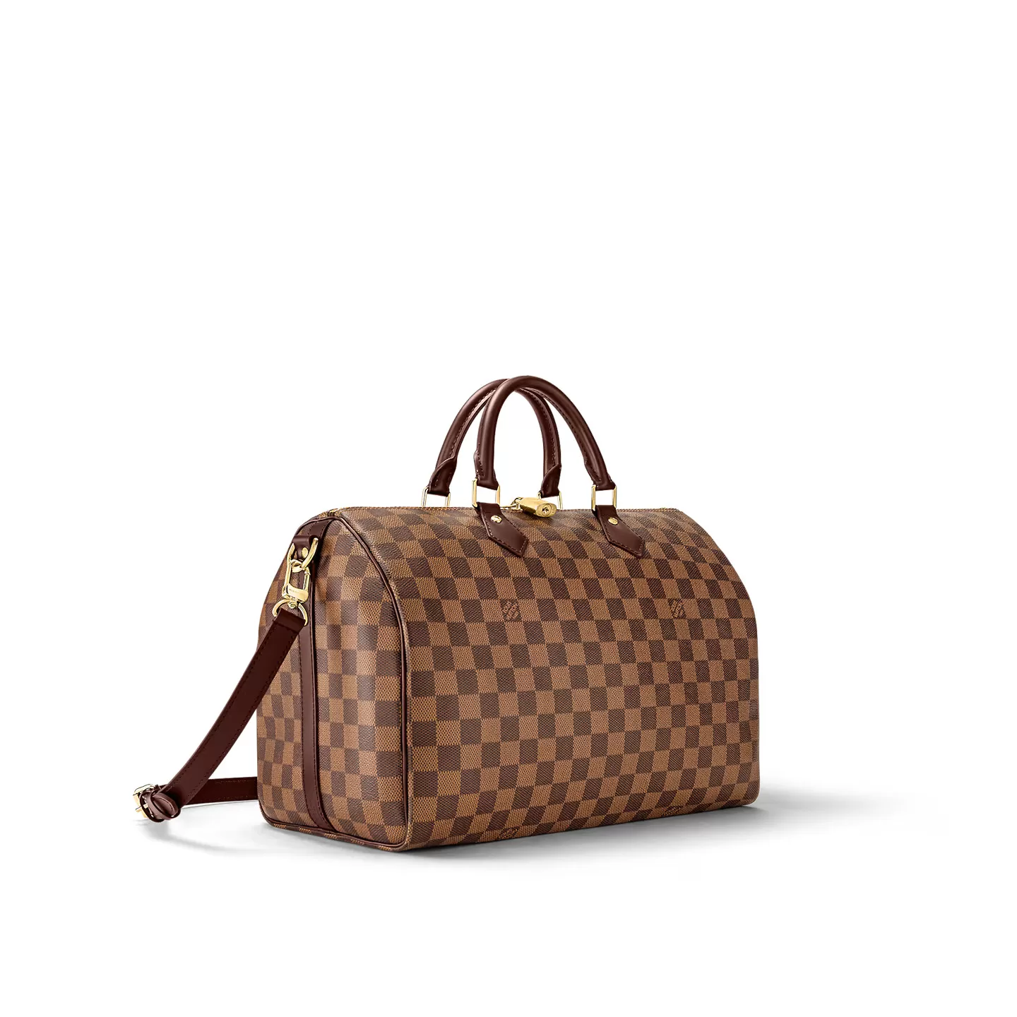 Top lv Louis Vuitton Damier Ebene Canvas Speedy Bandouliere 35 N41366
