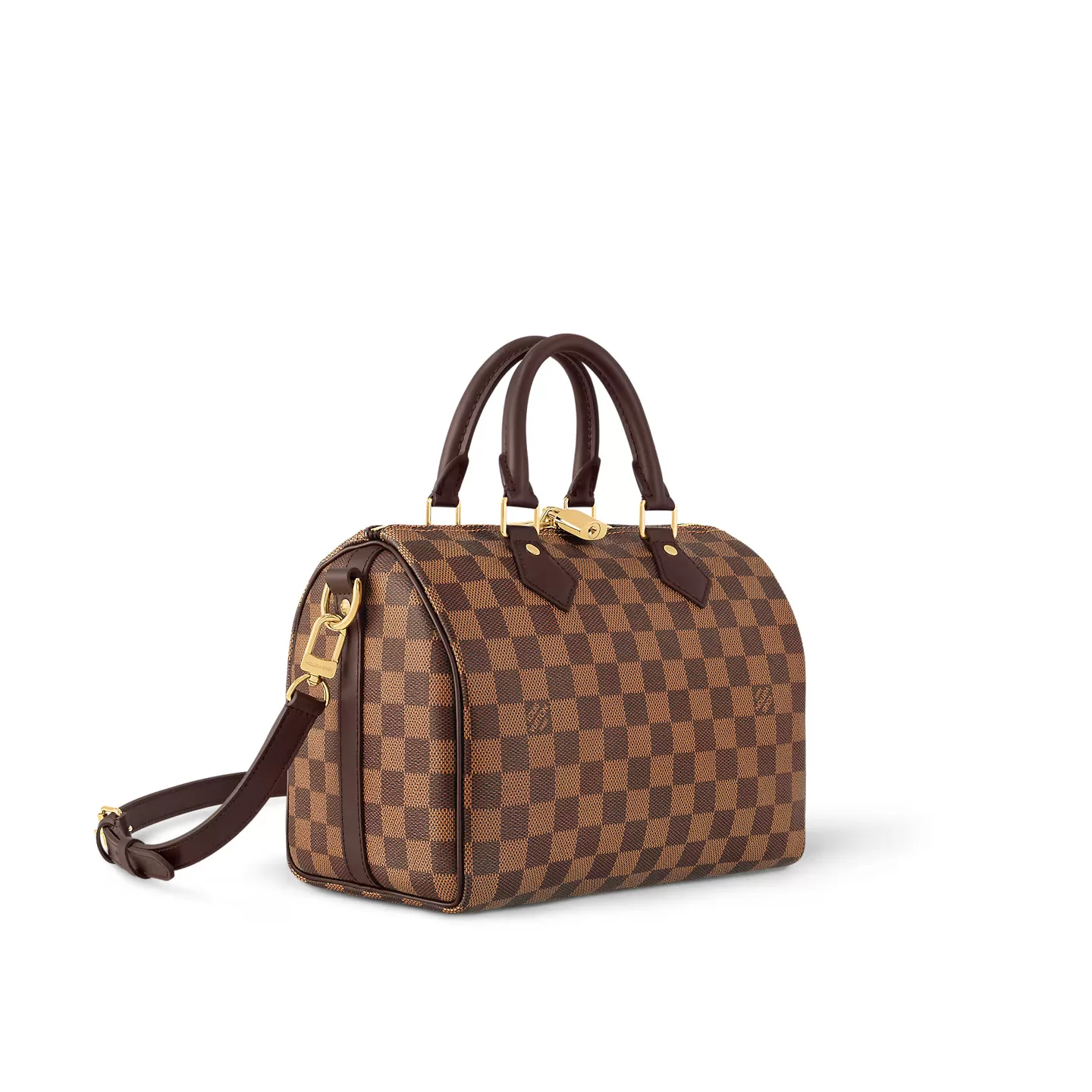 Replica bags lv Louis Vuitton Damier Ebene Speedy Bandouliere 25 N40575