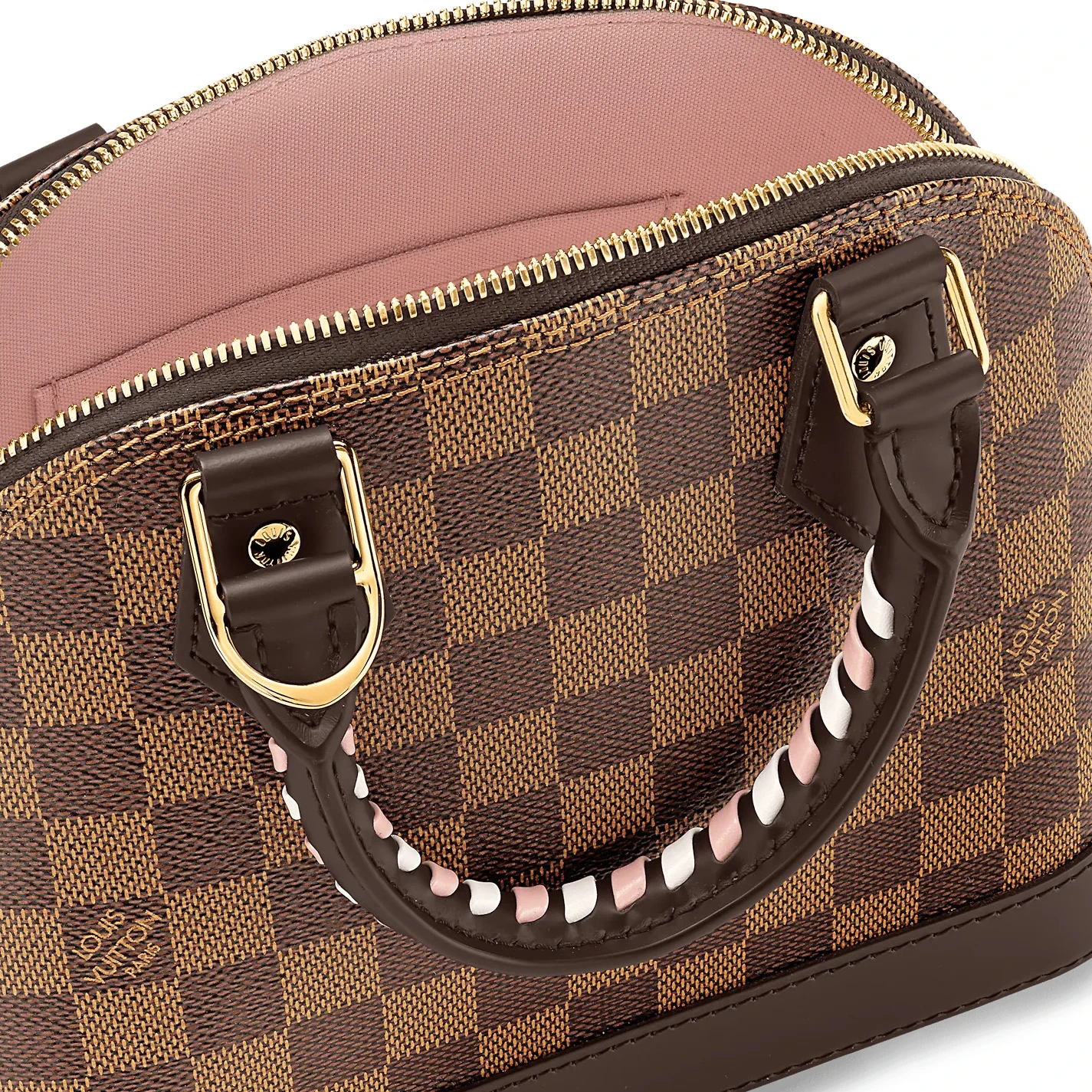 Lv belts replica Louis Vuitton Damier Ebene coated canvas N40447 Braided Alma BB