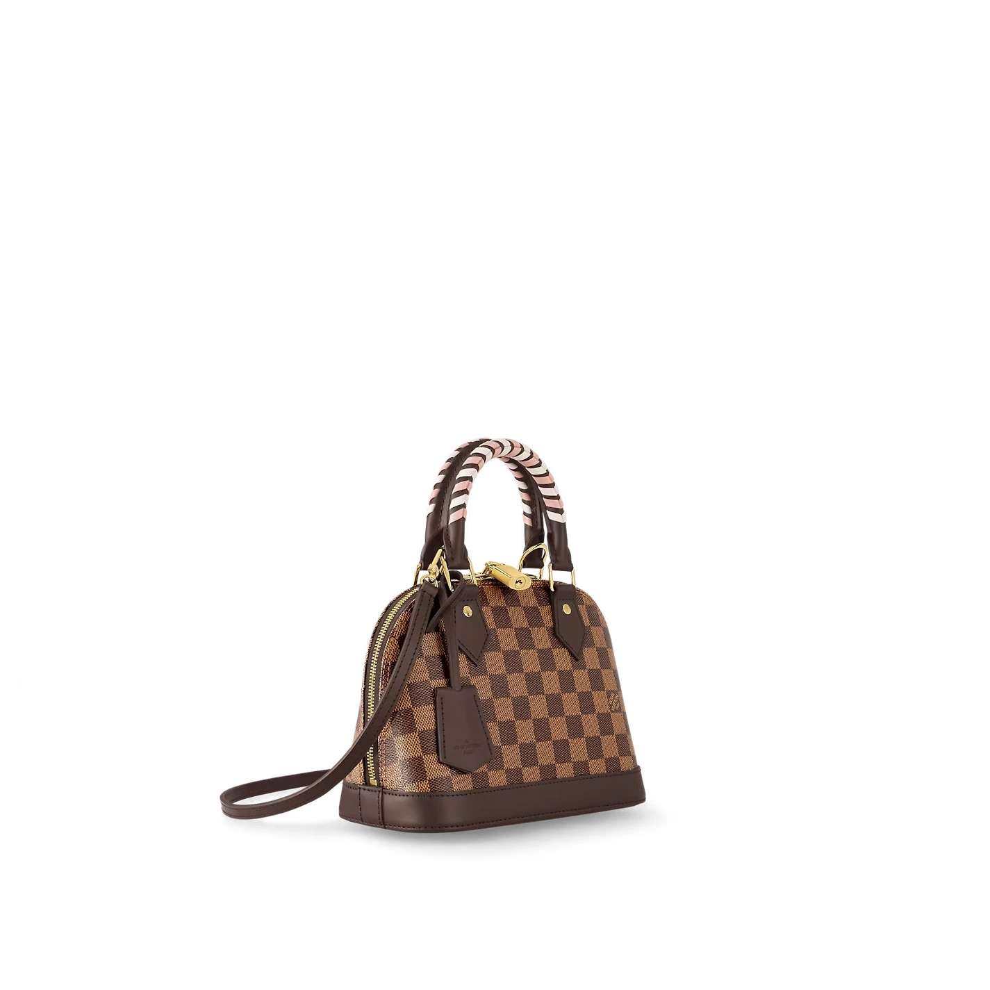 Lv belts replica Louis Vuitton Damier Ebene coated canvas N40447 Braided Alma BB