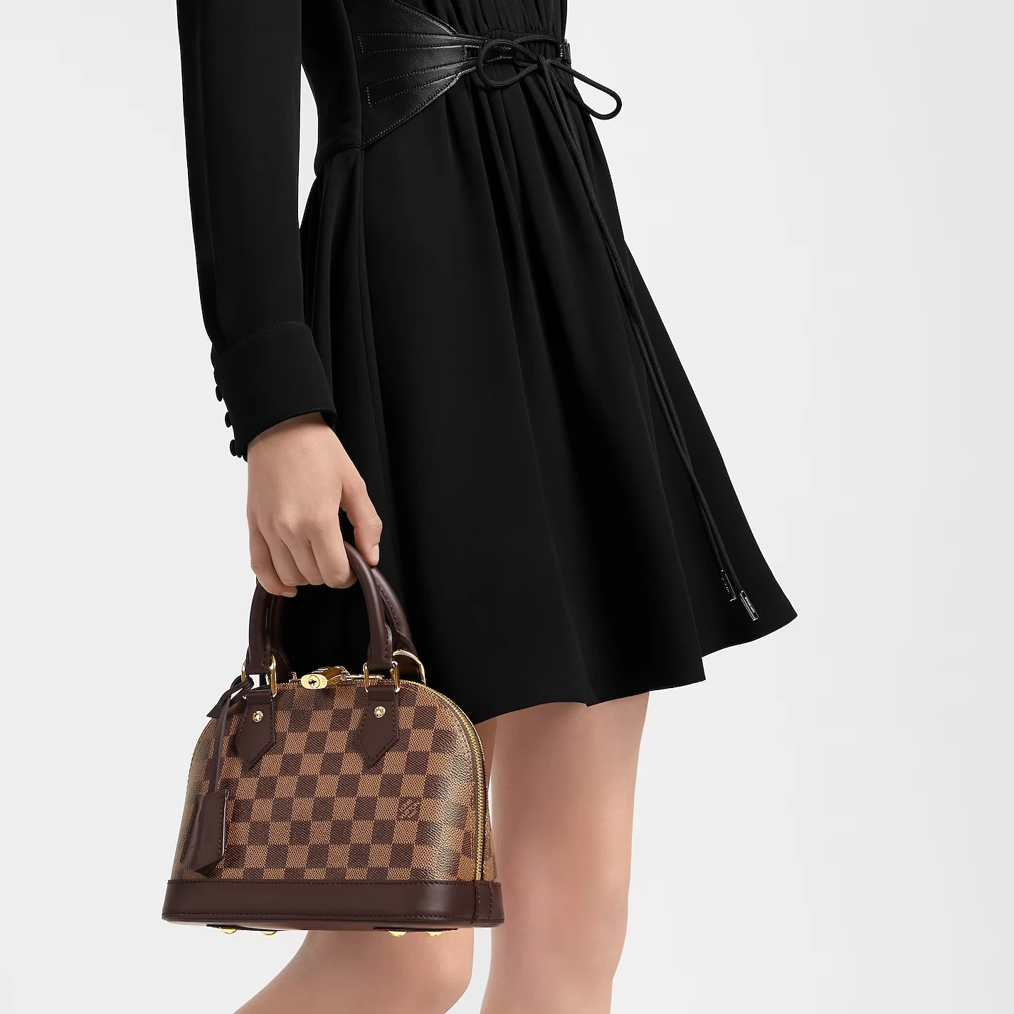 Louis vuitton locations Louis Vuitton Damier Ebene coated canvas N41221 Alma BB