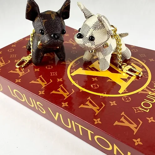 Replica bag Louis Vuitton Dog Charm Keychain