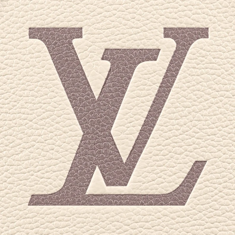 Replica bags lv Louis Vuitton Empreinte Monogram Giant Onthego PM M45654 Creme Bois De Rose