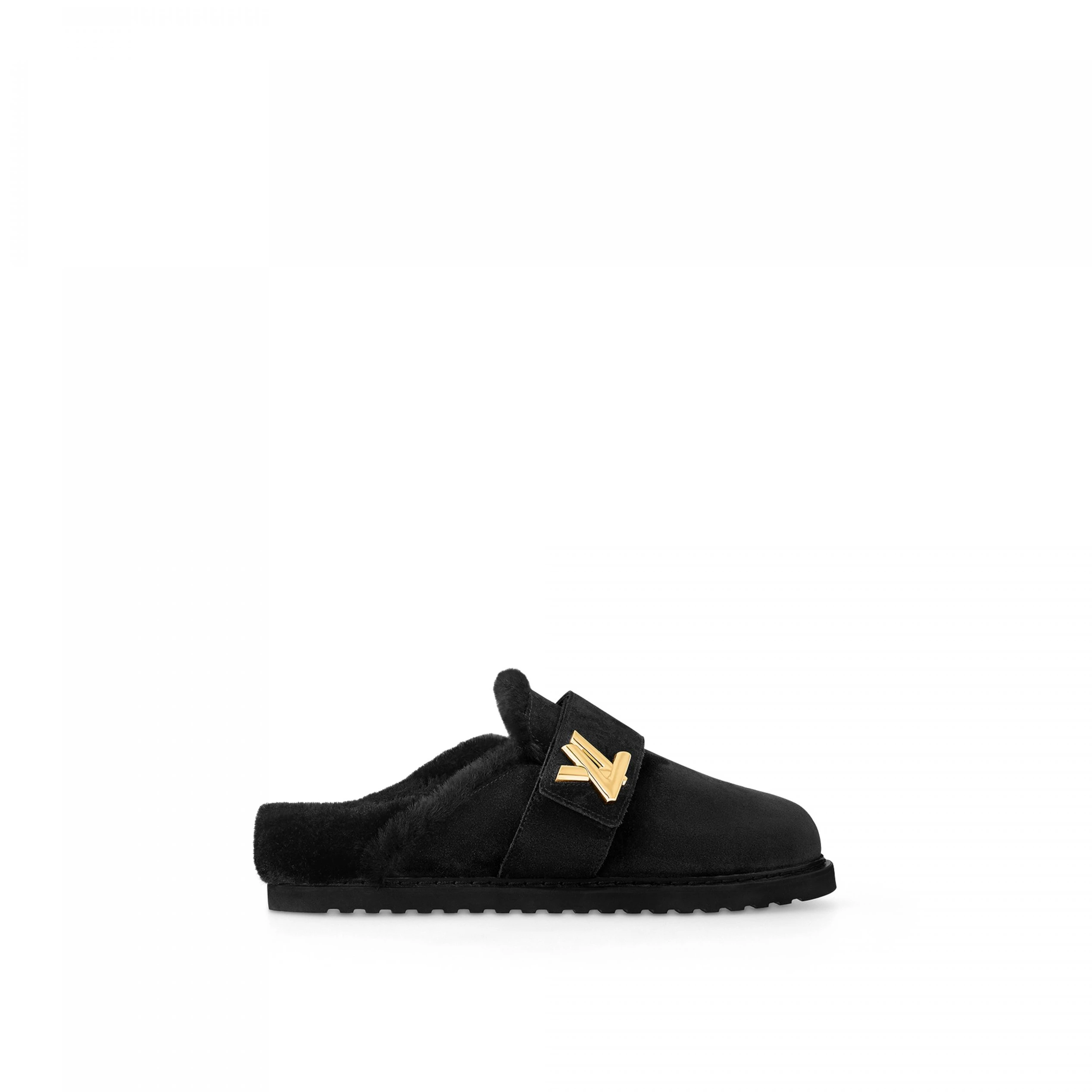 Louis Vuitton Flight Mode LV Cosy Flat Comfort Clog Black 1AC6ZI
