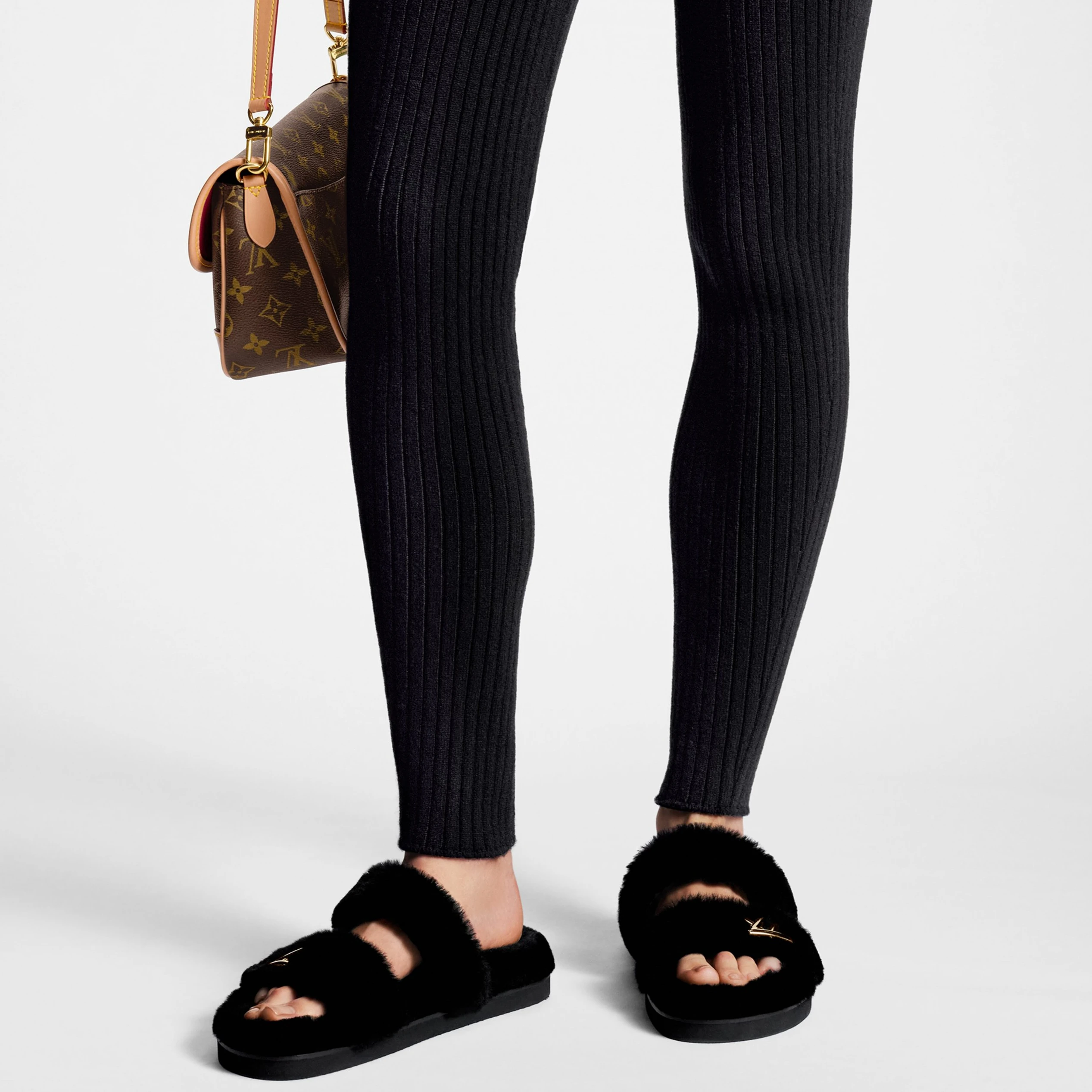 Louis vuitton locations Louis Vuitton Flight Mode LV Sunset Comfort Flat Mule Black 1AC716