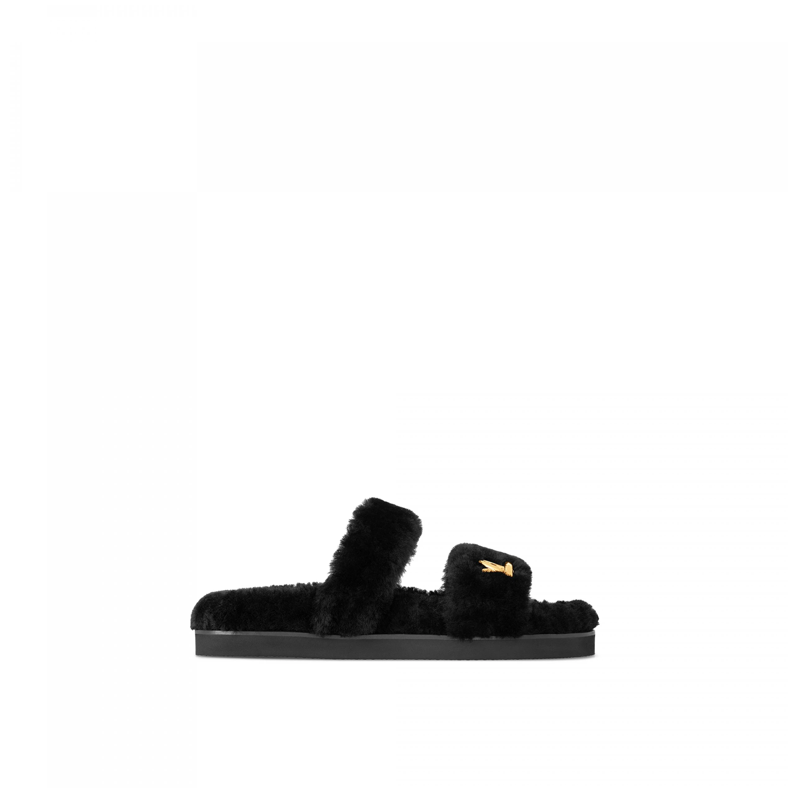 Louis Vuitton Flight Mode LV Sunset Comfort Flat Mule Black 1AC716