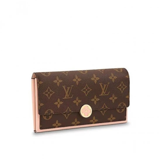 Louis Vuitton Flore Wallet Pink M67405 Fuchsia M64585