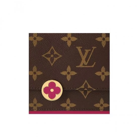 Lv belts replica Louis Vuitton Flore Wallet Pink M67405 Fuchsia M64585