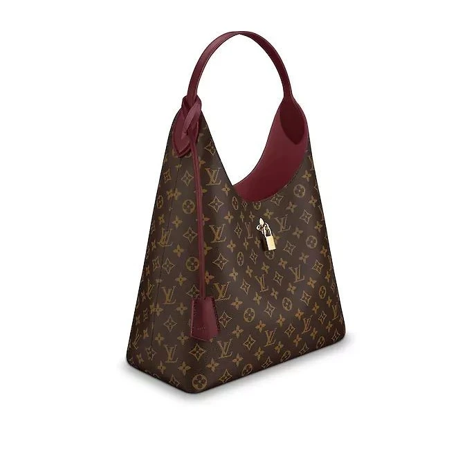 Top lv Louis Vuitton Flower Hobo M43547