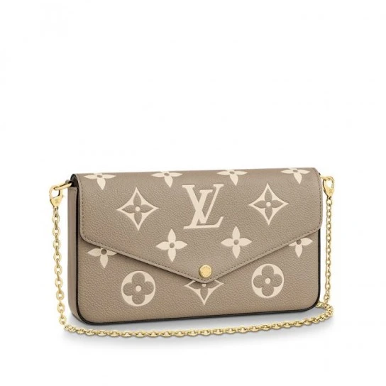 Louis Vuitton Félicie Pochette Gray M69977 Black M80482