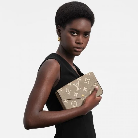 Replica bag Louis Vuitton Félicie Pochette Gray M69977 Black M80482