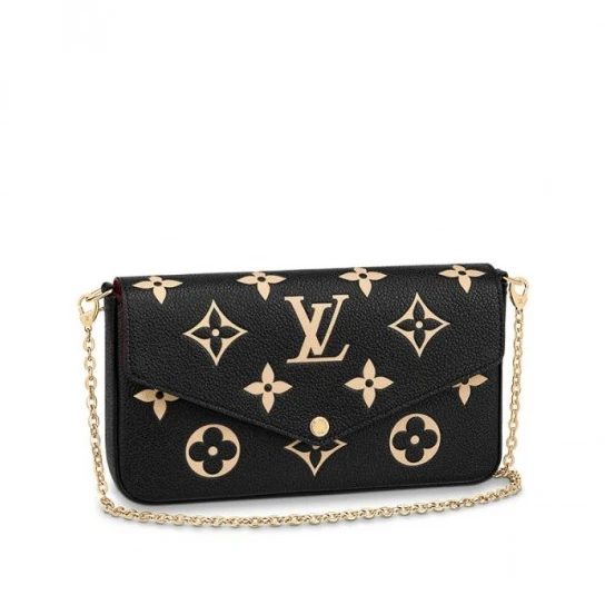 Replica bag Louis Vuitton Félicie Pochette Gray M69977 Black M80482