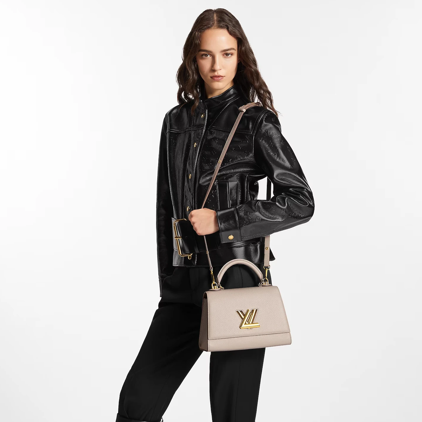 Top lv Louis Vuitton Greige M57214 Twist One Handle PM