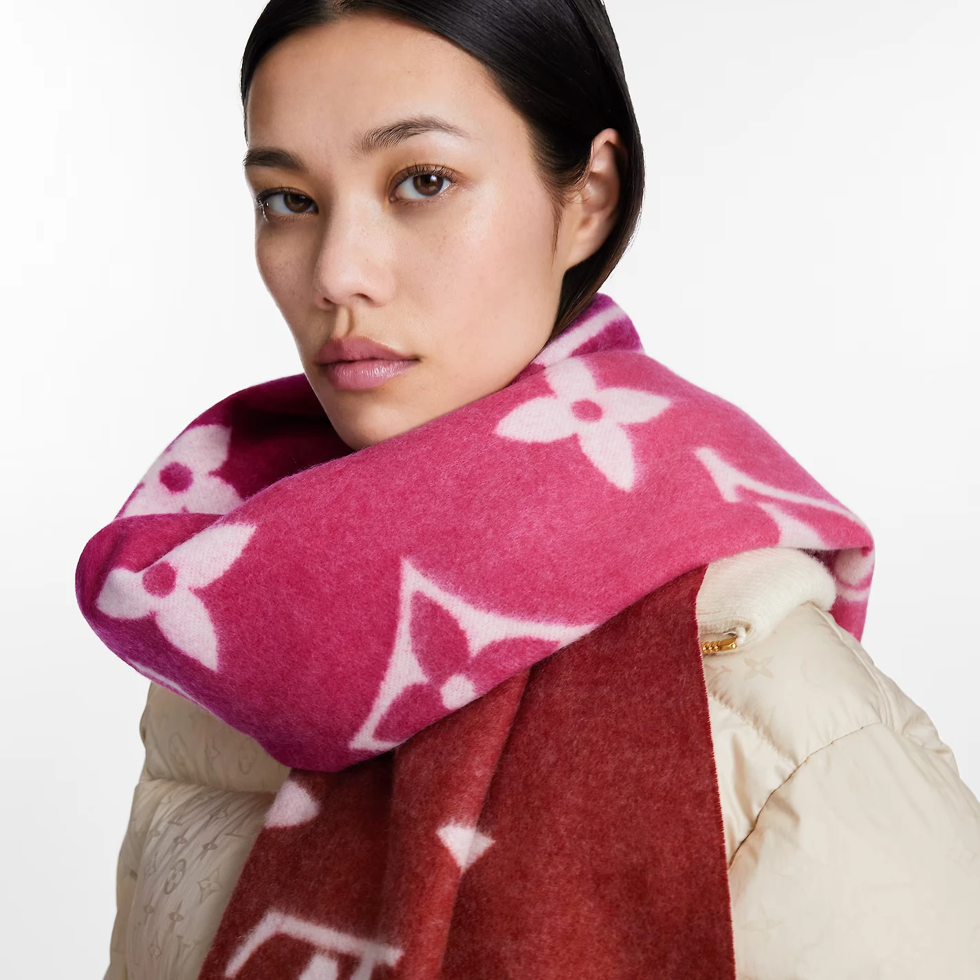 Top lv Louis Vuitton Grenadine M79506 Reykjavik Gradient Scarf