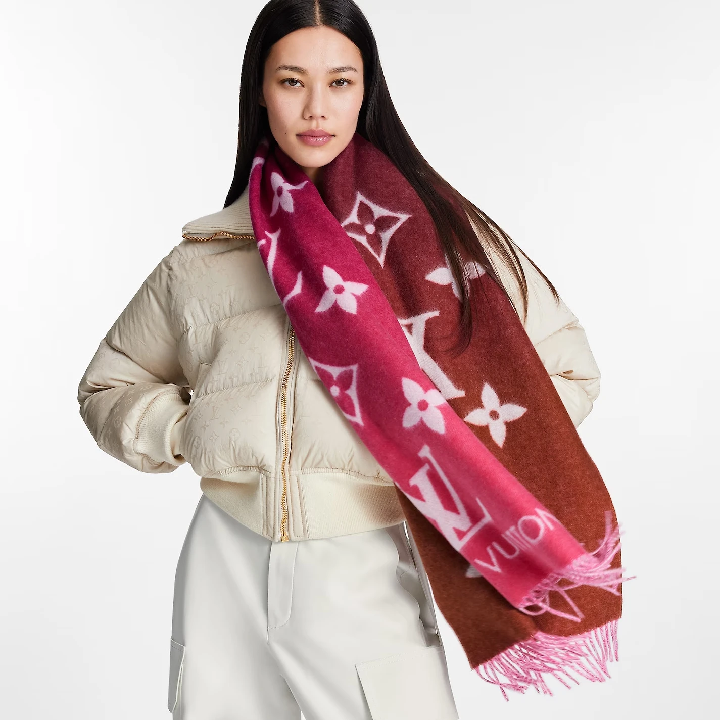 Top lv Louis Vuitton Grenadine M79506 Reykjavik Gradient Scarf