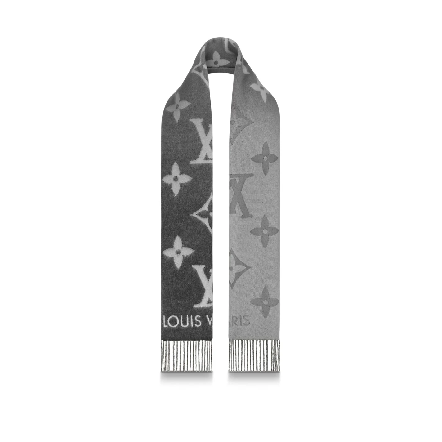 Lv belts replica Louis Vuitton Grey M76336 Reykjavik Gradient Scarf