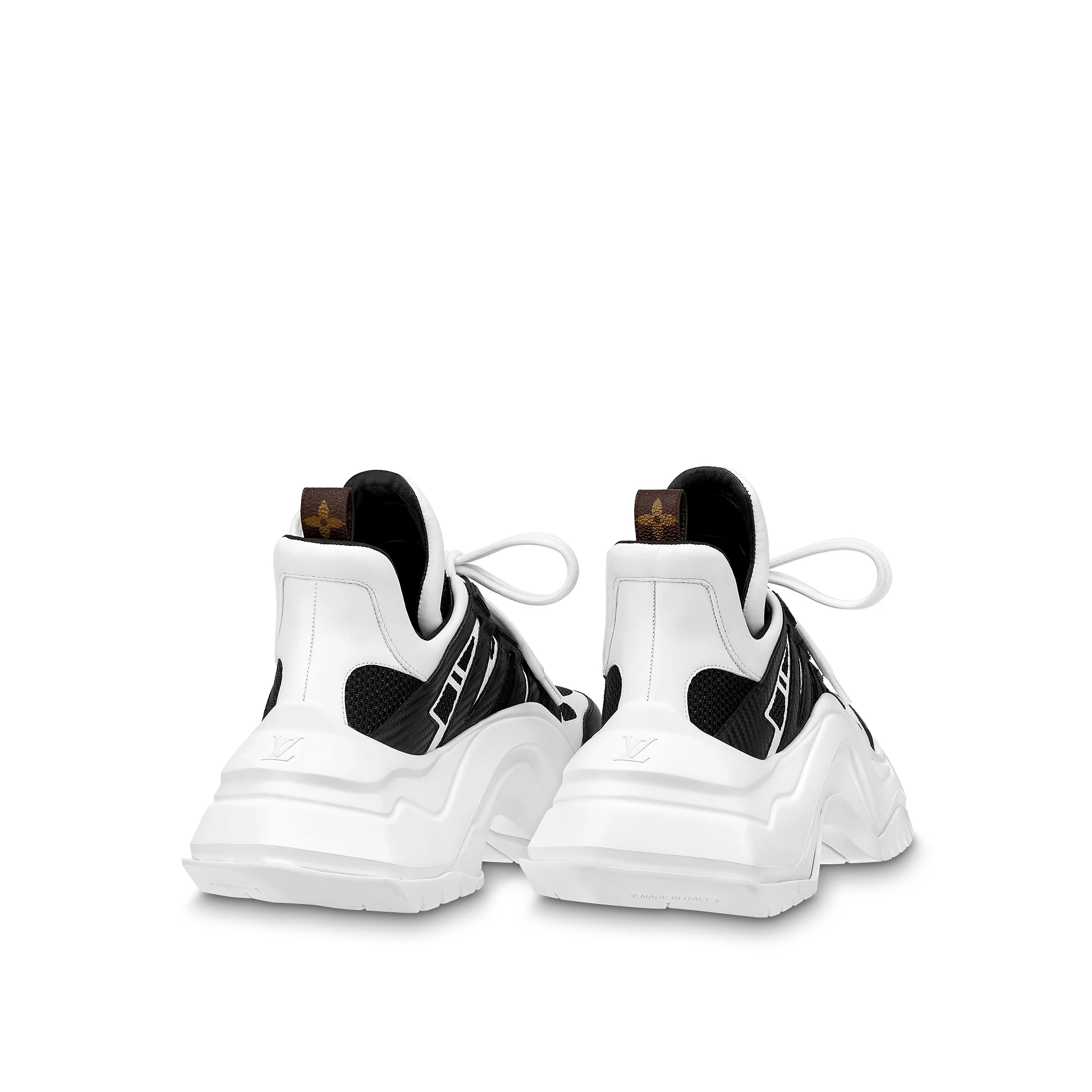 Replica bags lv Louis Vuitton LV Archlight 2.0 Platform Sneaker Black White 1ABIMU
