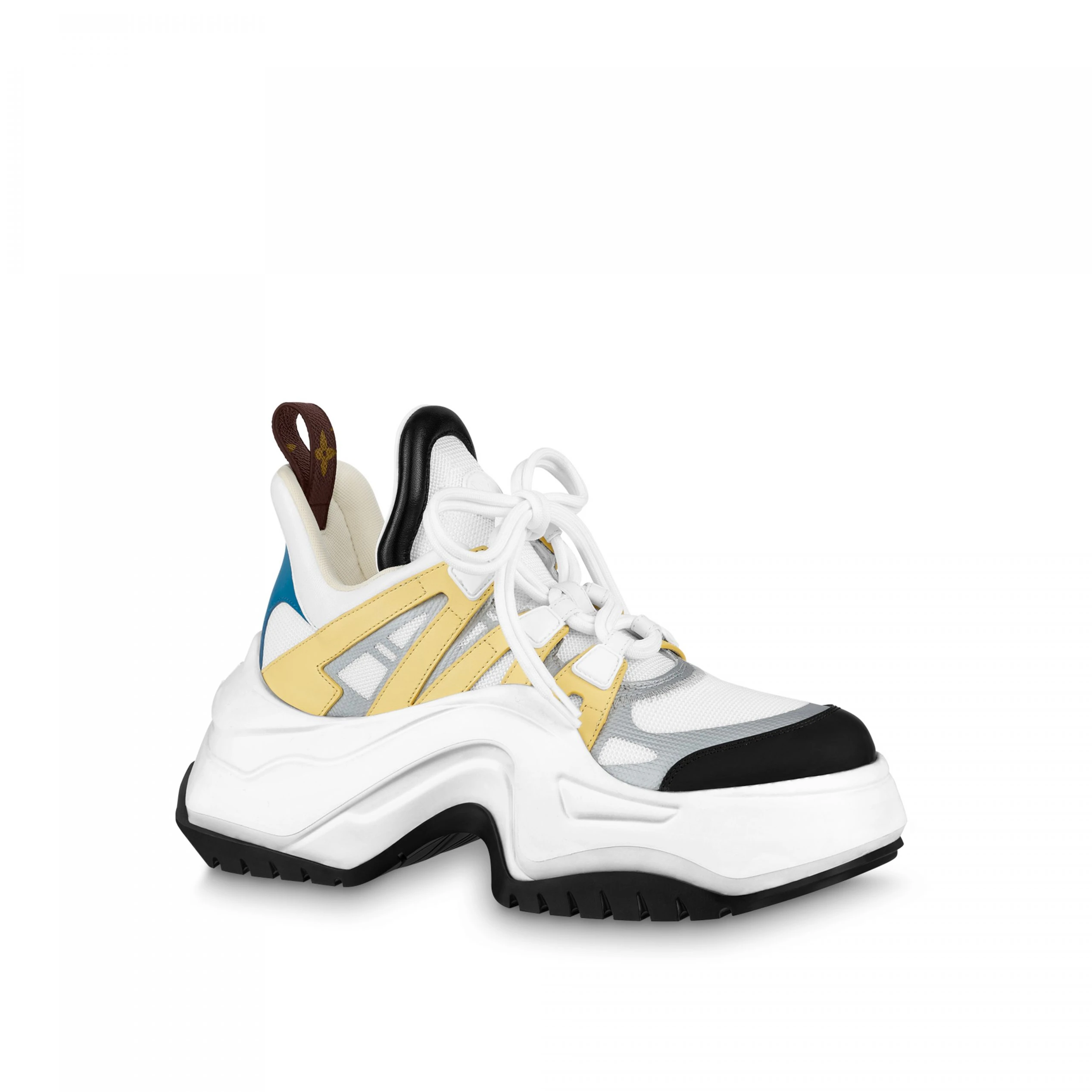 Louis Vuitton LV Archlight 2.0 Platform Sneaker White Yellow 1ABIIE