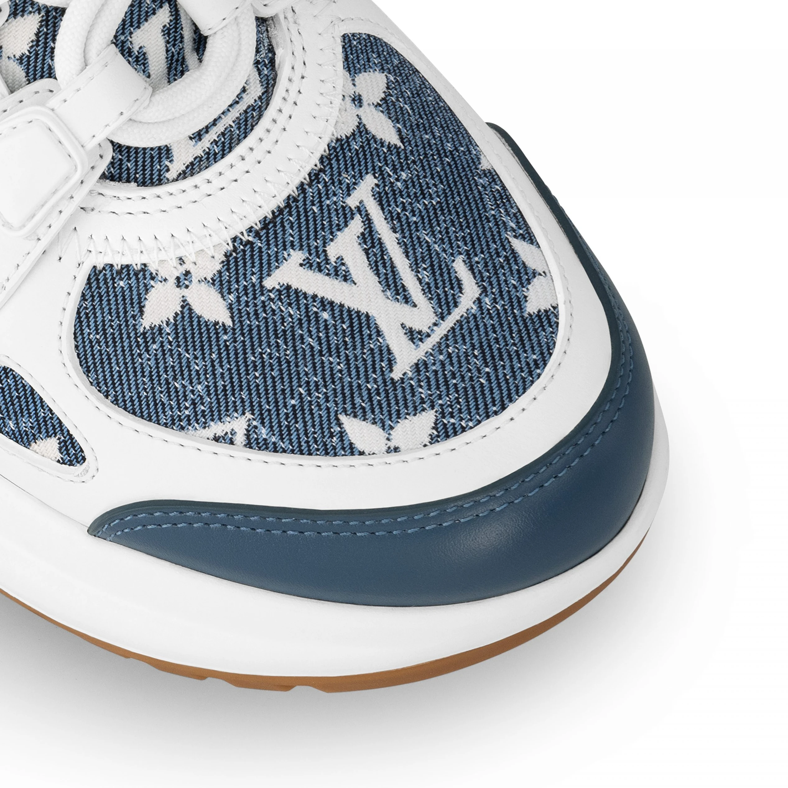 Top lv Louis Vuitton LV Archlight Sneaker Denim Blue 1AC272