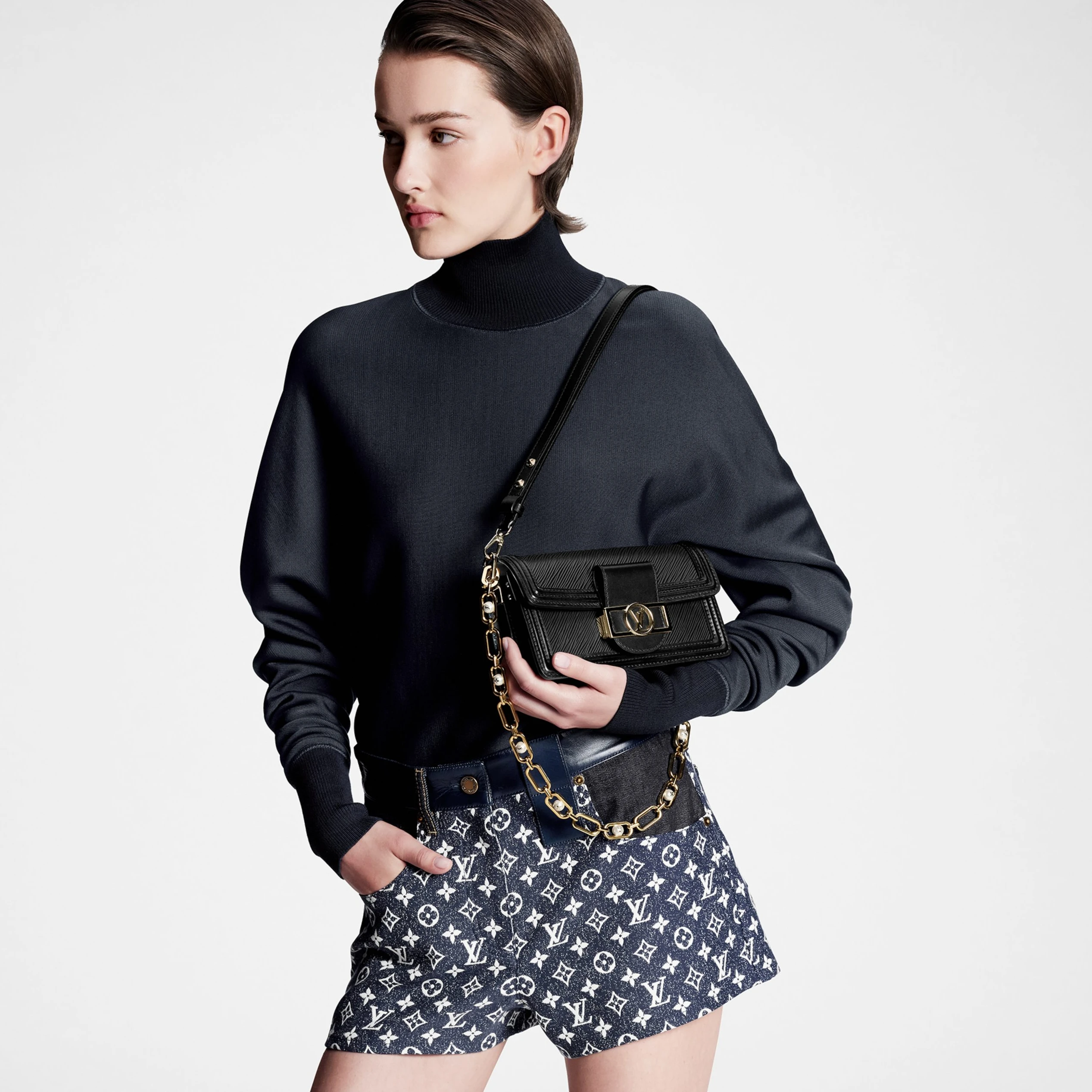 Louis vuitton locations Louis Vuitton LV Night M23603 Dauphine East West Black