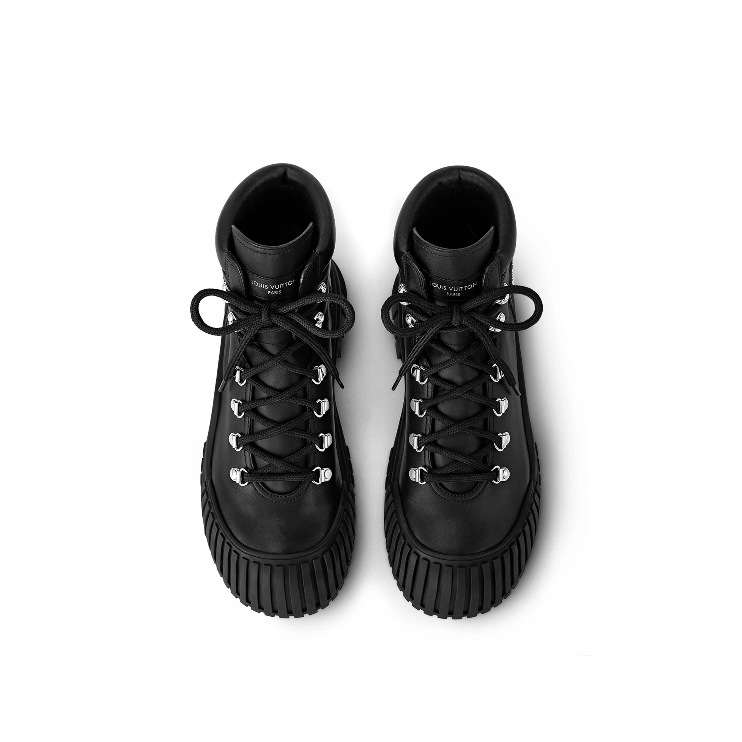 Mythick ru Louis Vuitton LV Ruby Flat Ranger Boot Black 1AAM5U