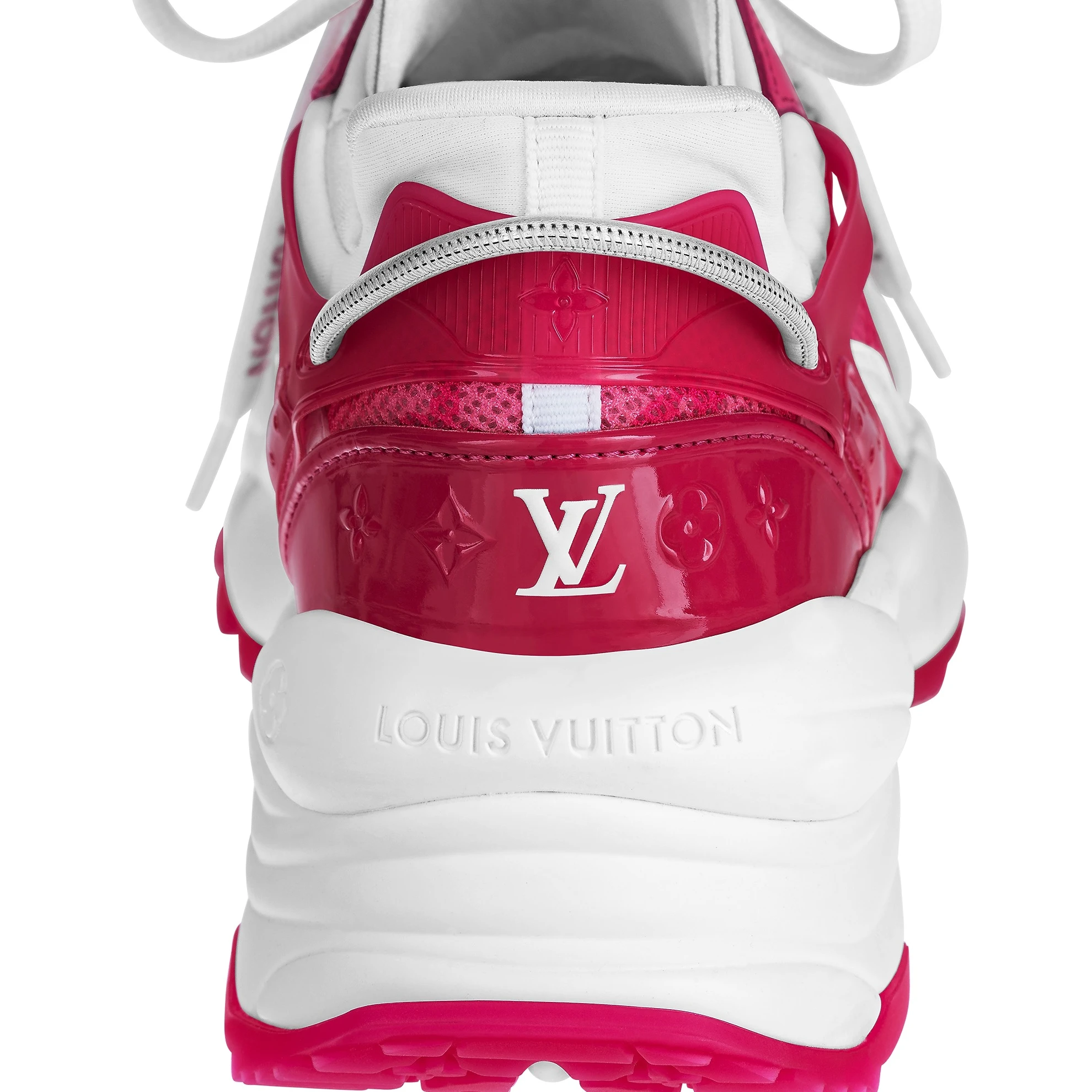Louis vuitton locations Louis Vuitton LV Run 55 Sneaker Monogram Flowers Pink 1AB3C8