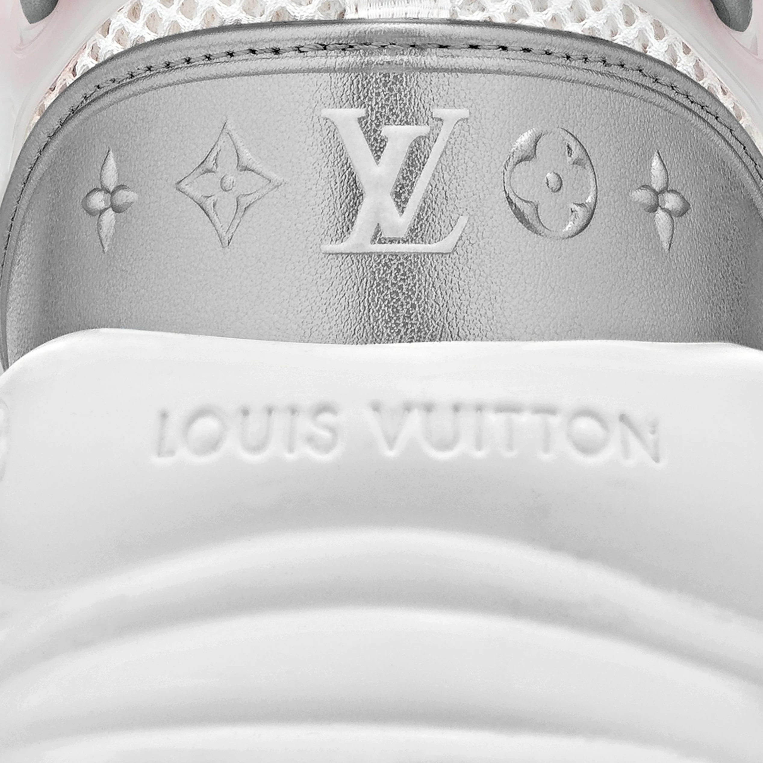 Replica bags Louis Vuitton LV Run 55 Sneaker Monogram Flowers Pink 1ABVI8